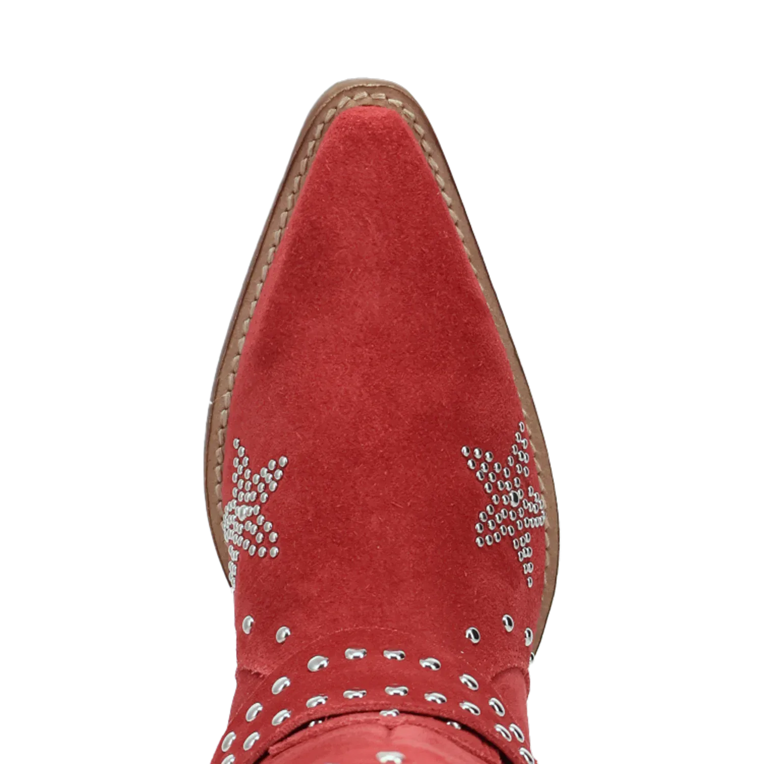 Dan Post Boots Boots Women's Lucky Stars Suede Leather Boot Red Color - Dingo