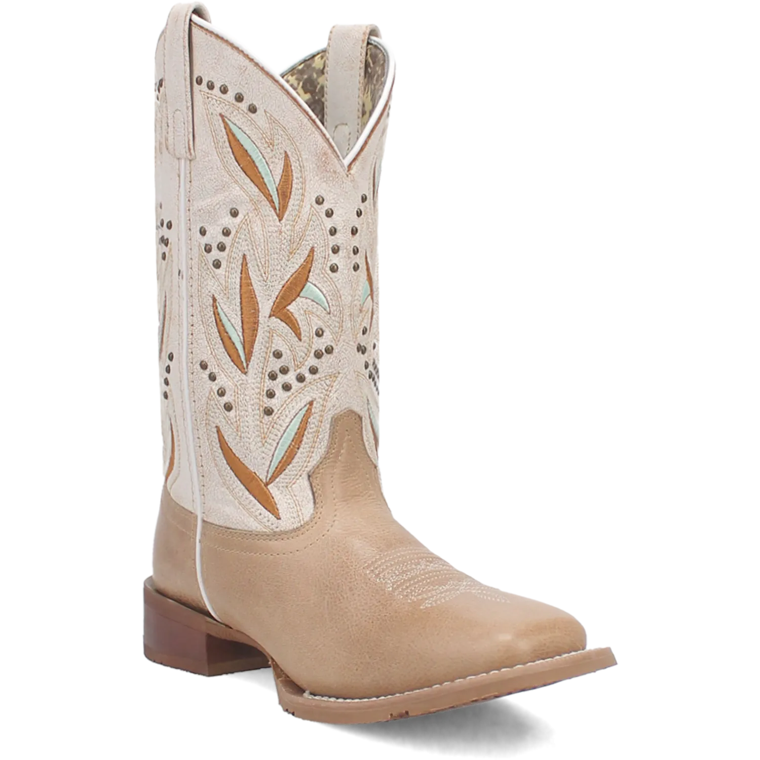 Dan Post Boots Boots Women's Lydia Leather Wide Square Toe Boots Sand Color - Dan Post Boots