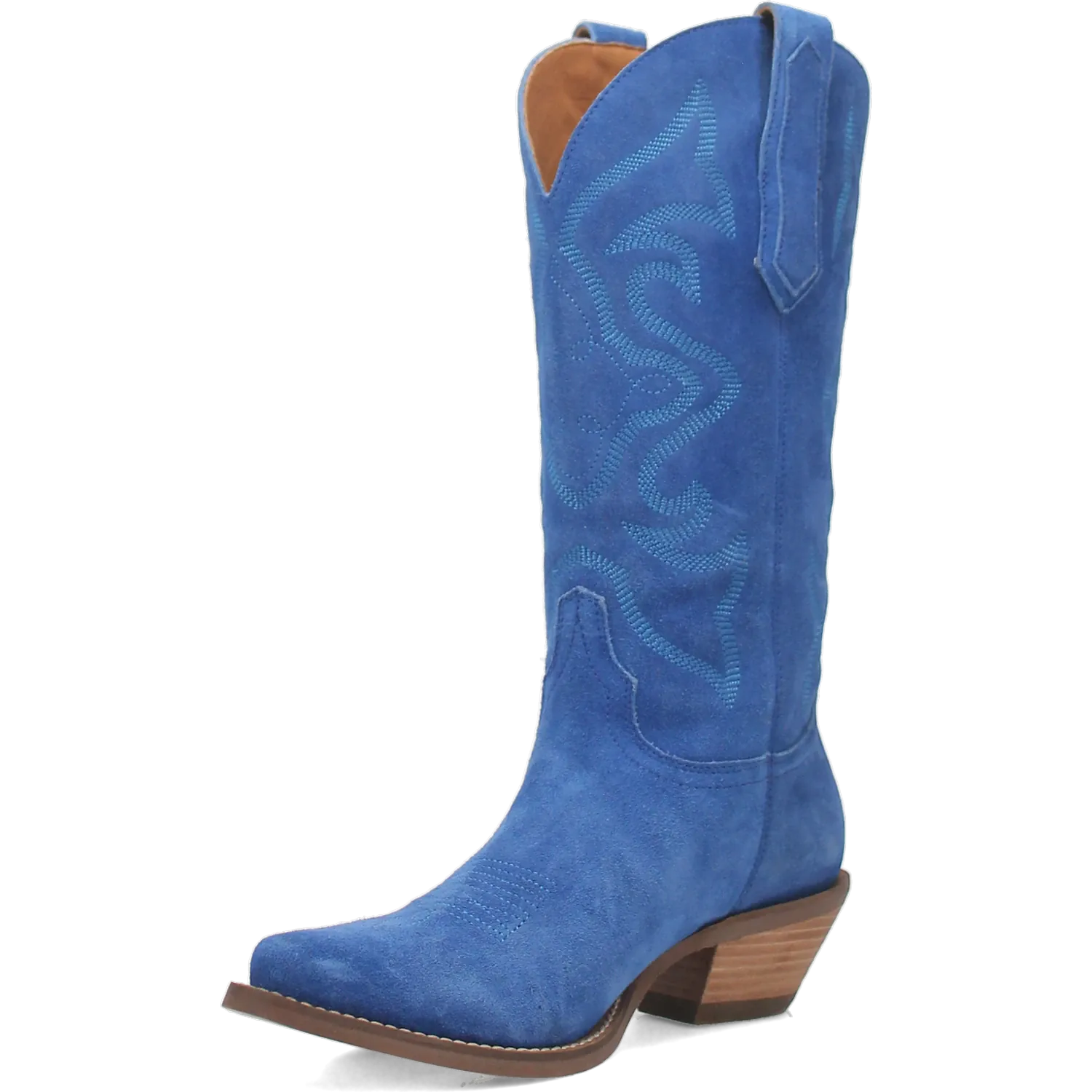 Dan Post Boots Boots Women's Out West Leather Snip Toe Boots Blue Color - Dingo