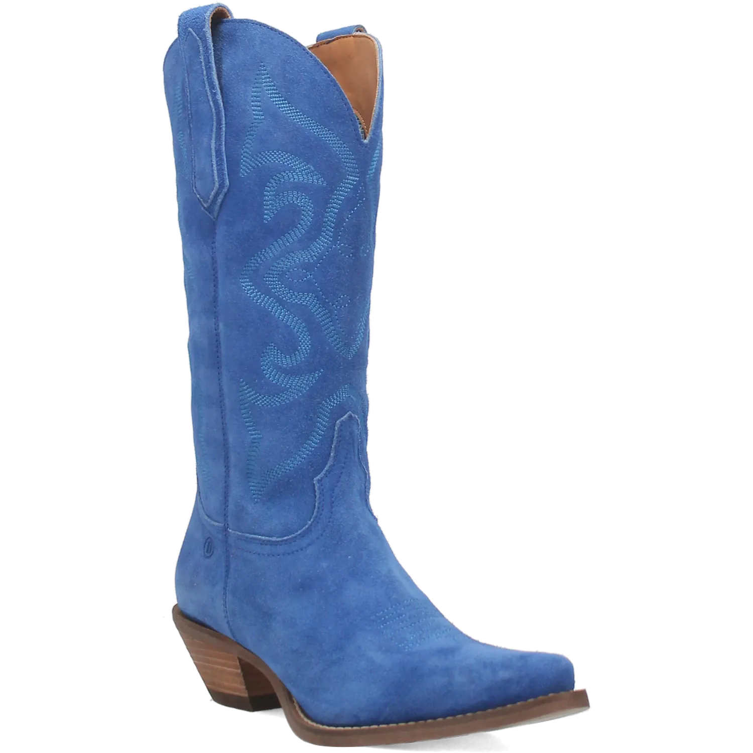 Dan Post Boots Boots Women's Out West Leather Snip Toe Boots Blue Color - Dingo