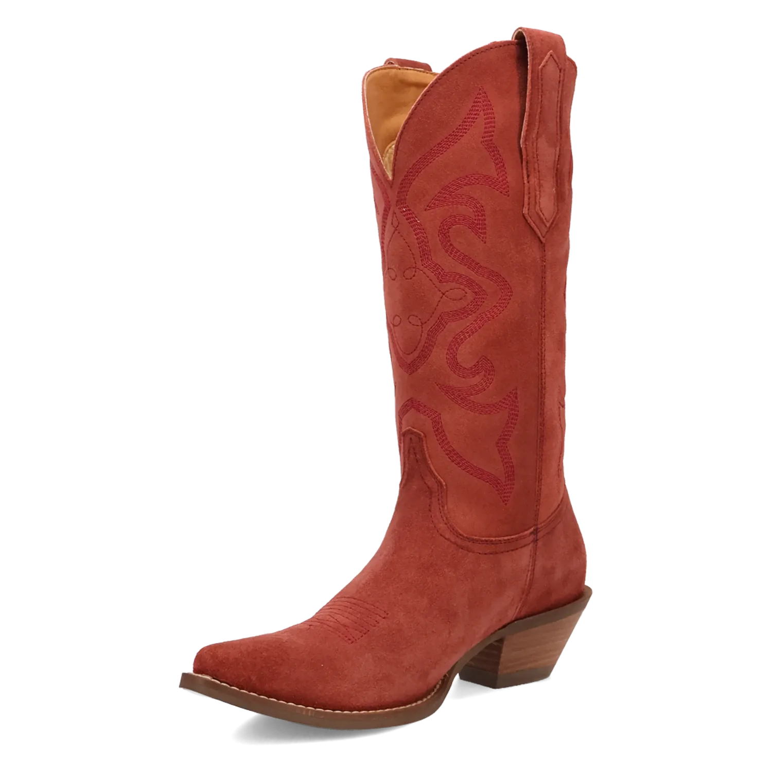 Dan Post Boots Boots Women's Out West Leather Snip Toe Boots Cranberry Color - Dingo