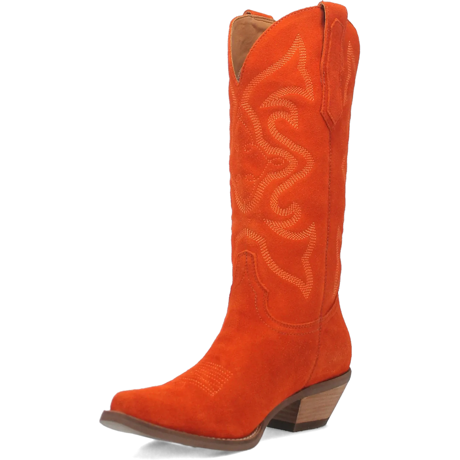 Dan Post Boots Boots Women's Out West Leather Snip Toe Boots Orange Color - Dingo