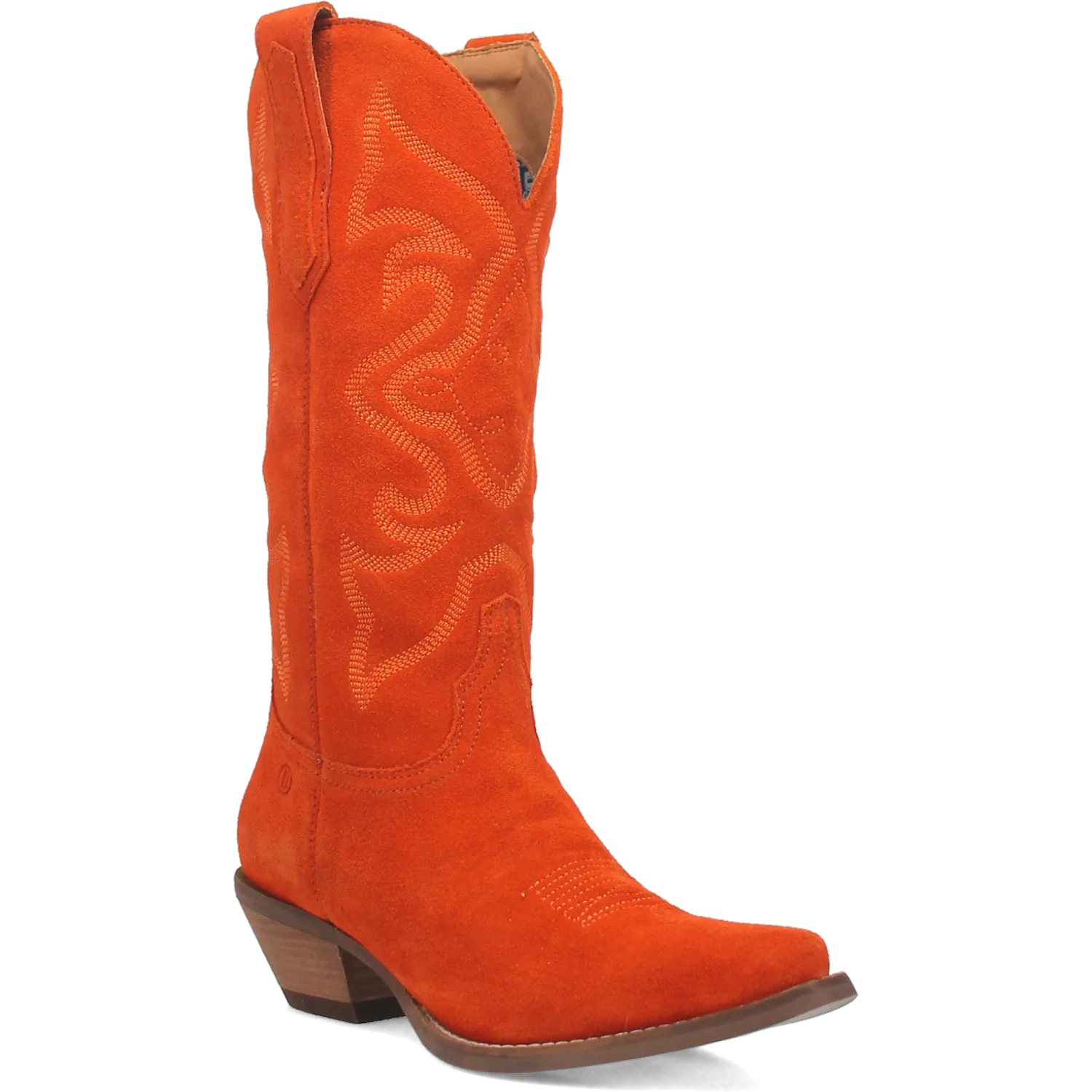 Dan Post Boots Boots Women's Out West Leather Snip Toe Boots Orange Color - Dingo