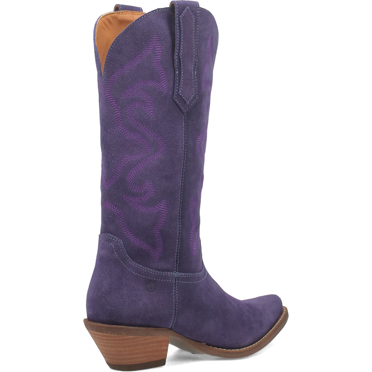 Dan Post Boots Boots Women's Out West Leather Snip Toe Boots Plum Color - Dingo