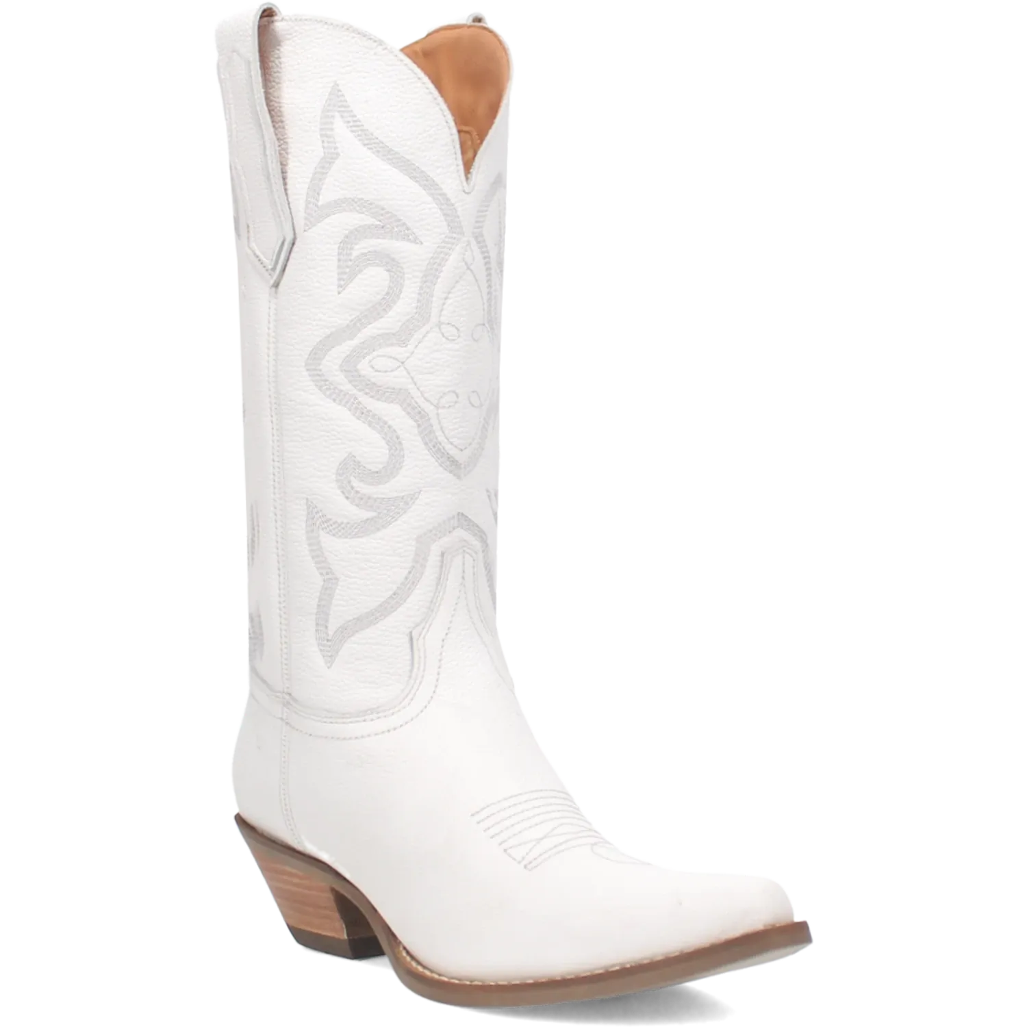 Dan Post Boots Boots Women's Out West Leather Snip Toe Boots White Color - Dingo