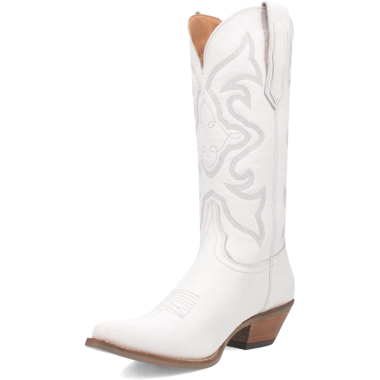 Dan Post Boots Boots Women's Out West Leather Snip Toe Boots White Color - Dingo
