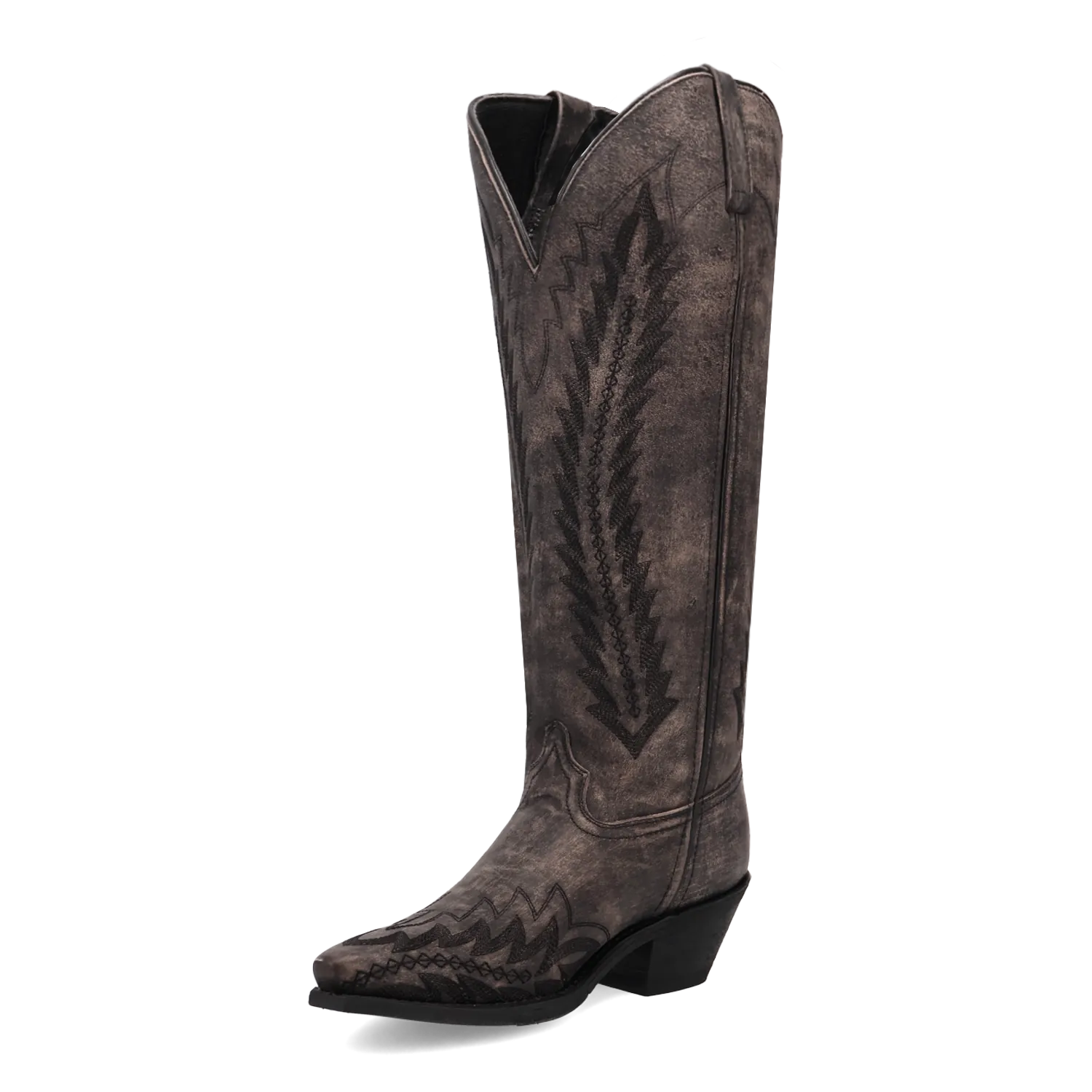 Dan Post Boots Boots Women's Roxelle Wide Calf Leather Tall Boot Black Color - Dan Post Boots