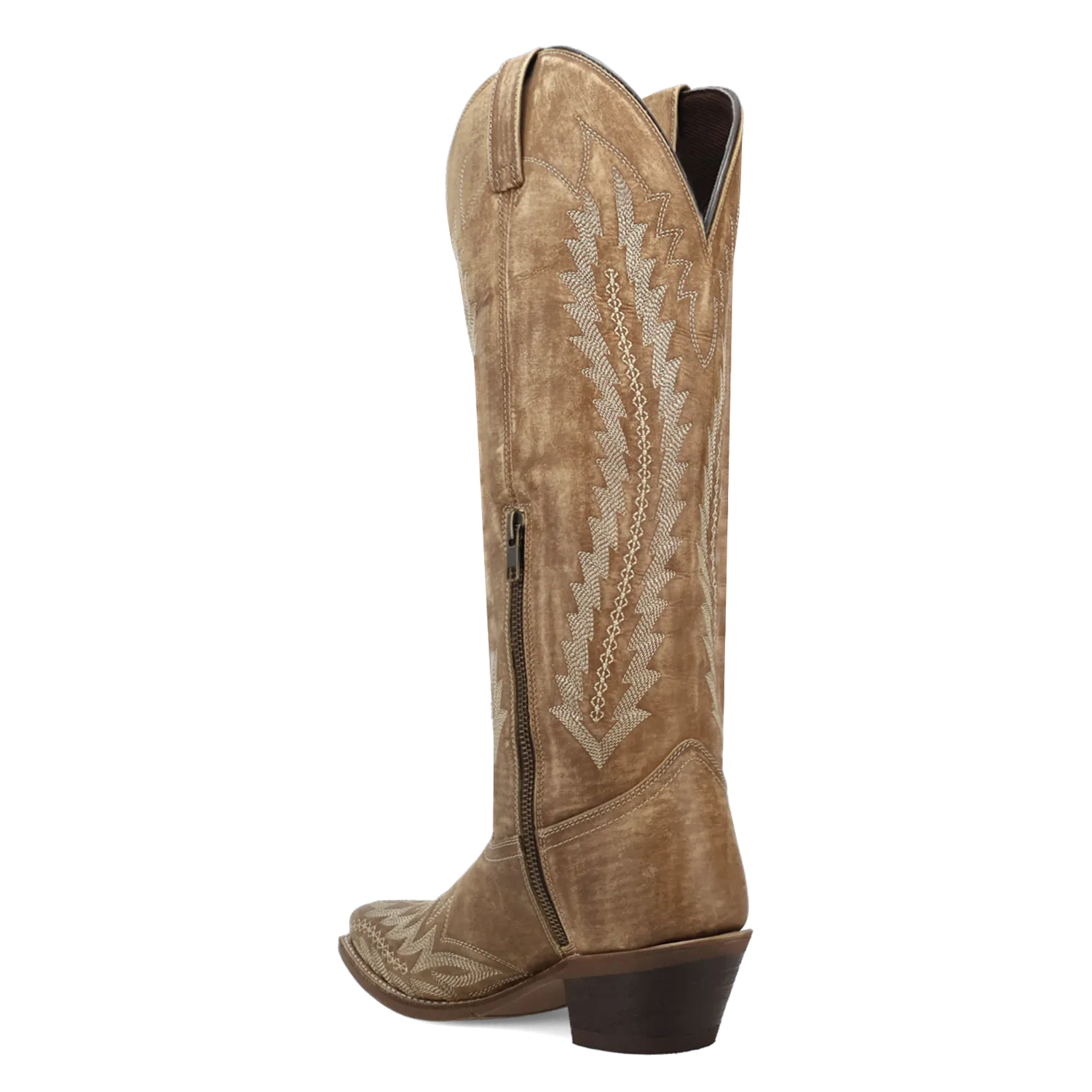Dan Post Boots Boots Women's Roxelle Wide Calf Leather Tall Boot Honey Color - Laredo Boots