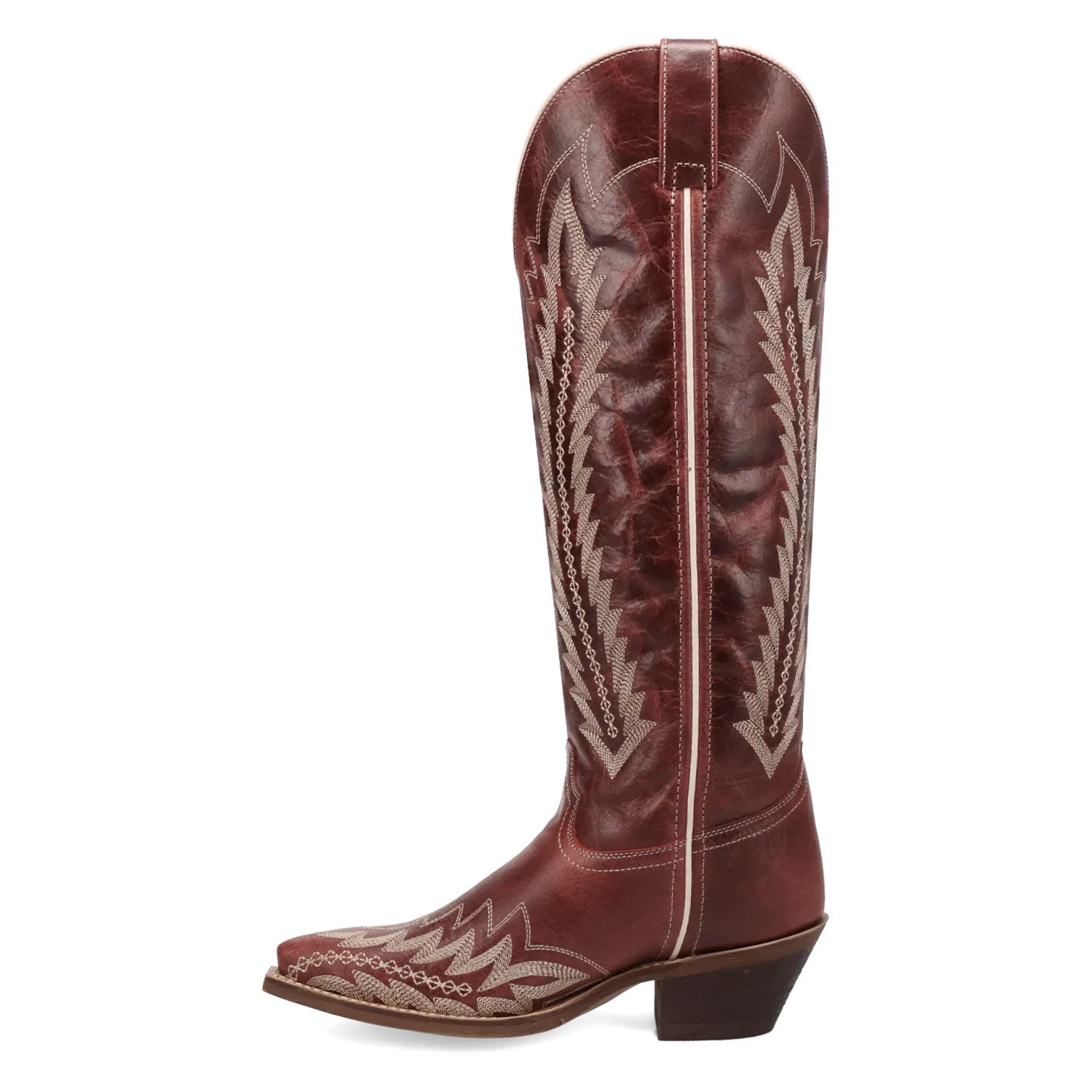 Dan Post Boots Boots Women's Roxelle Wide Calf Leather Tall Boot Red Color - Laredo Boots