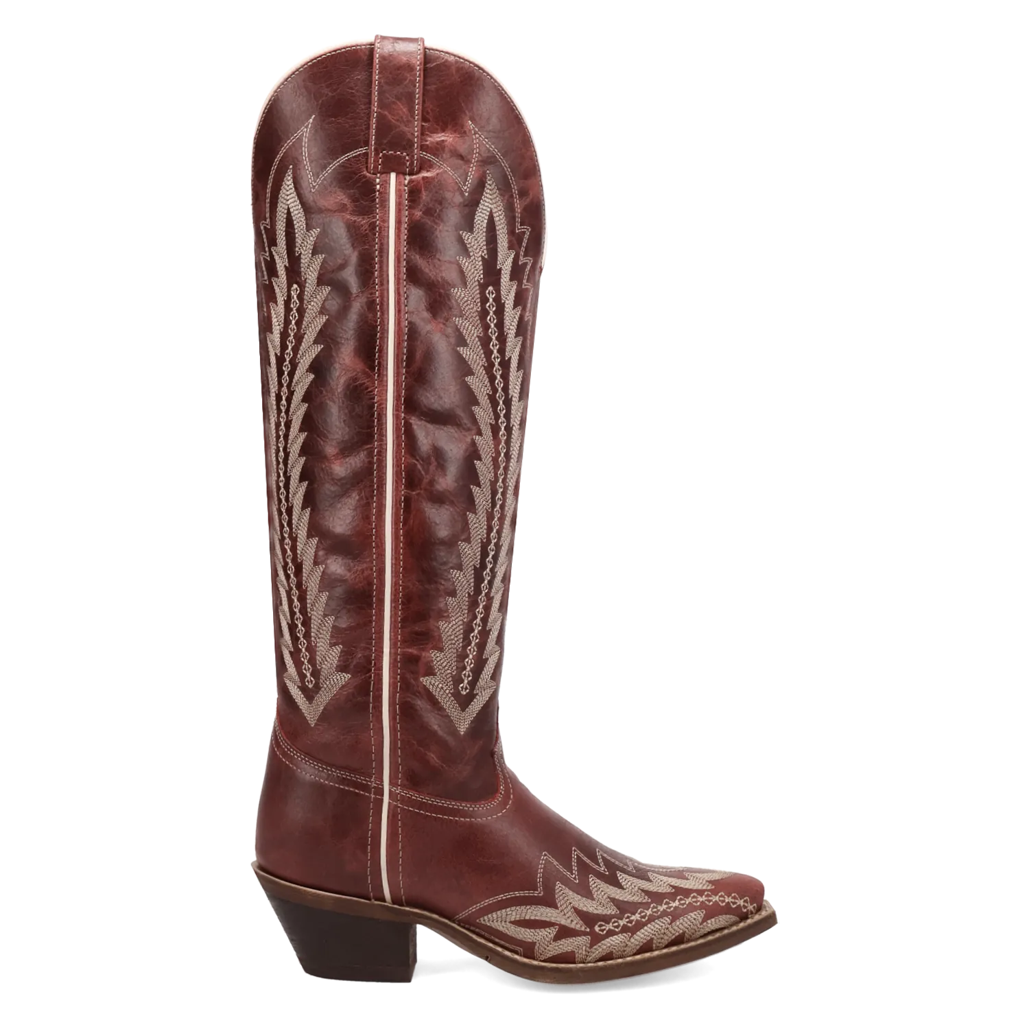 Dan Post Boots Boots Women's Roxelle Wide Calf Leather Tall Boot Red Color - Laredo Boots
