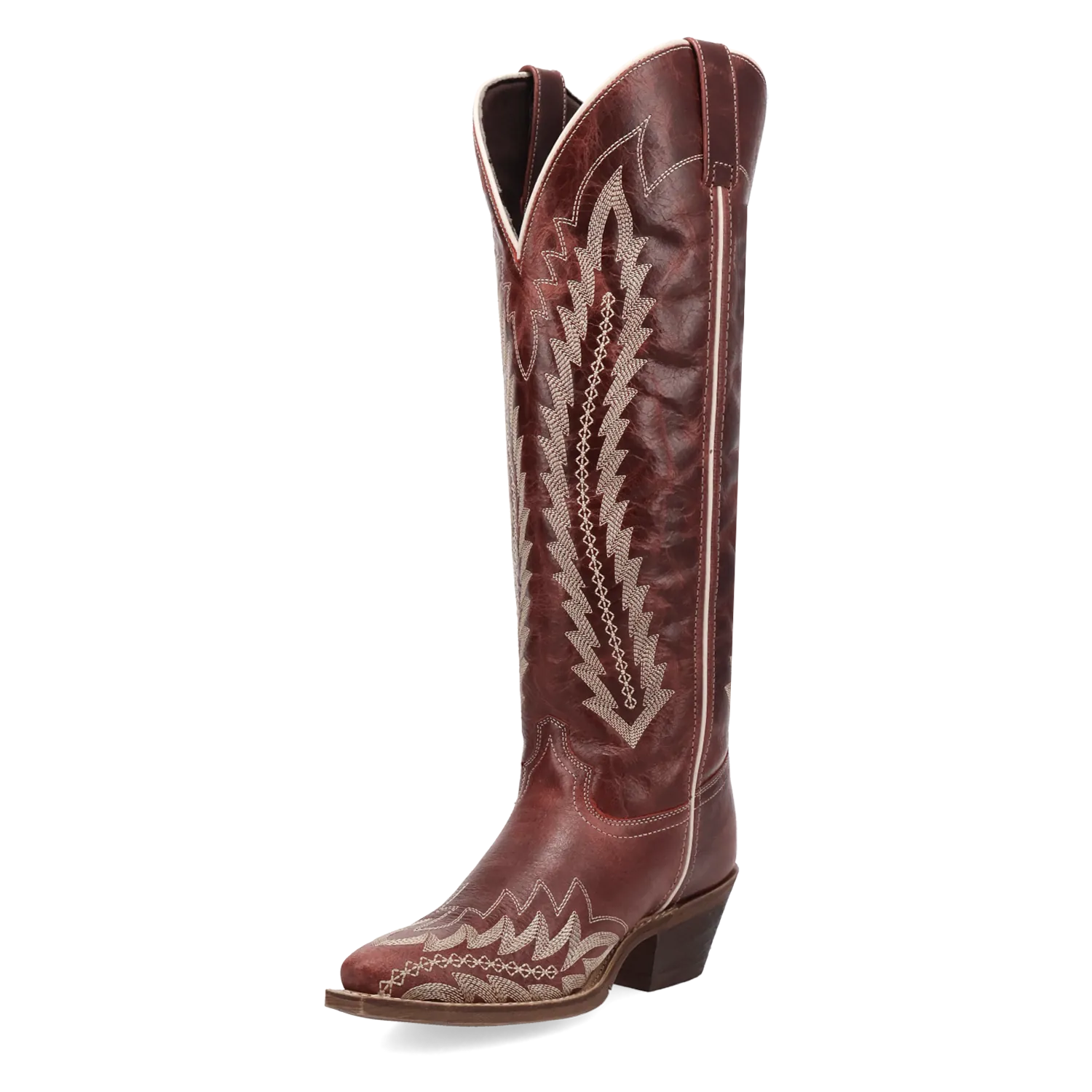 Dan Post Boots Boots Women's Roxelle Wide Calf Leather Tall Boot Red Color - Laredo Boots