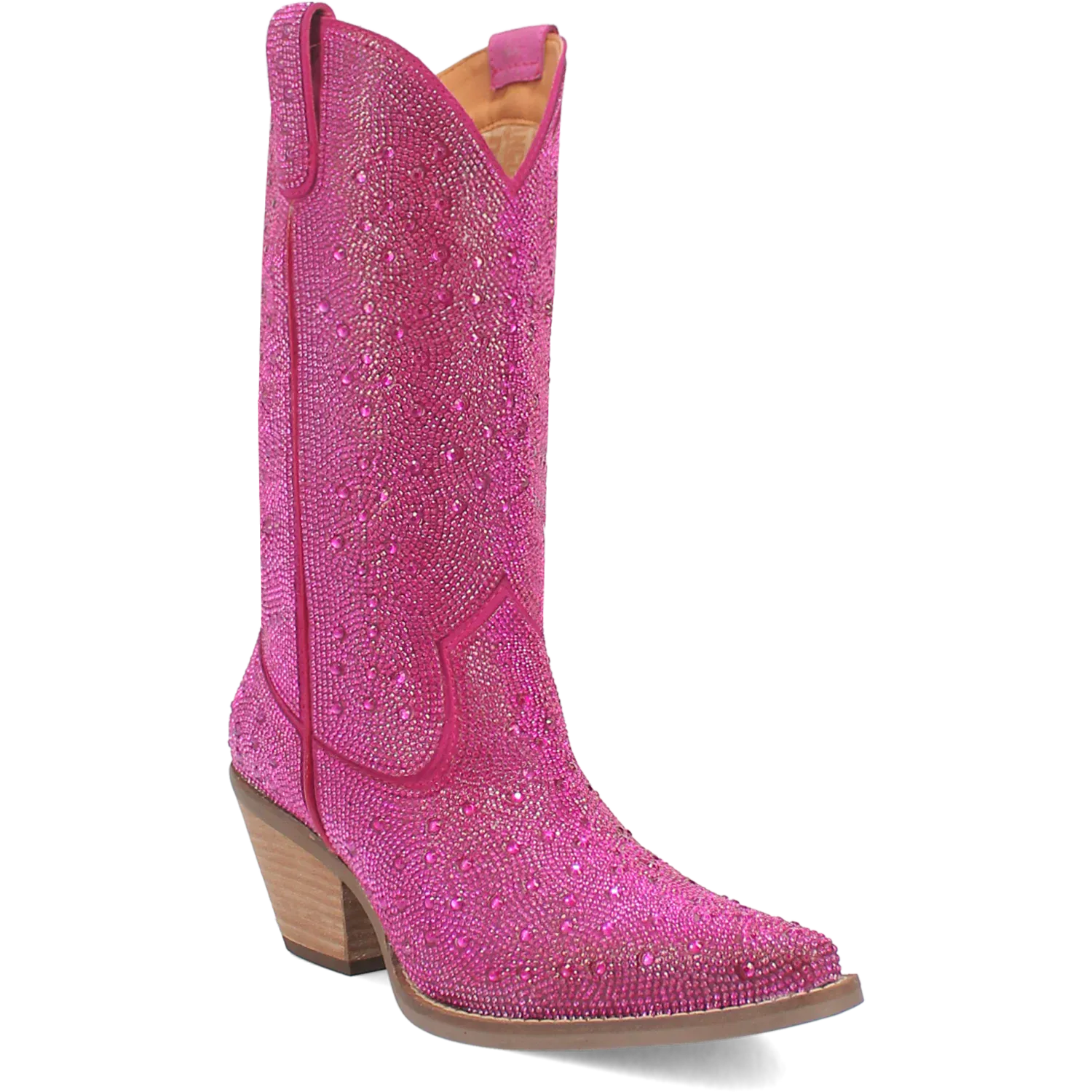 Dan Post Boots Boots Women's Silver Dollar Leather Almond Toe Boots Fuchsia Color - Dingo