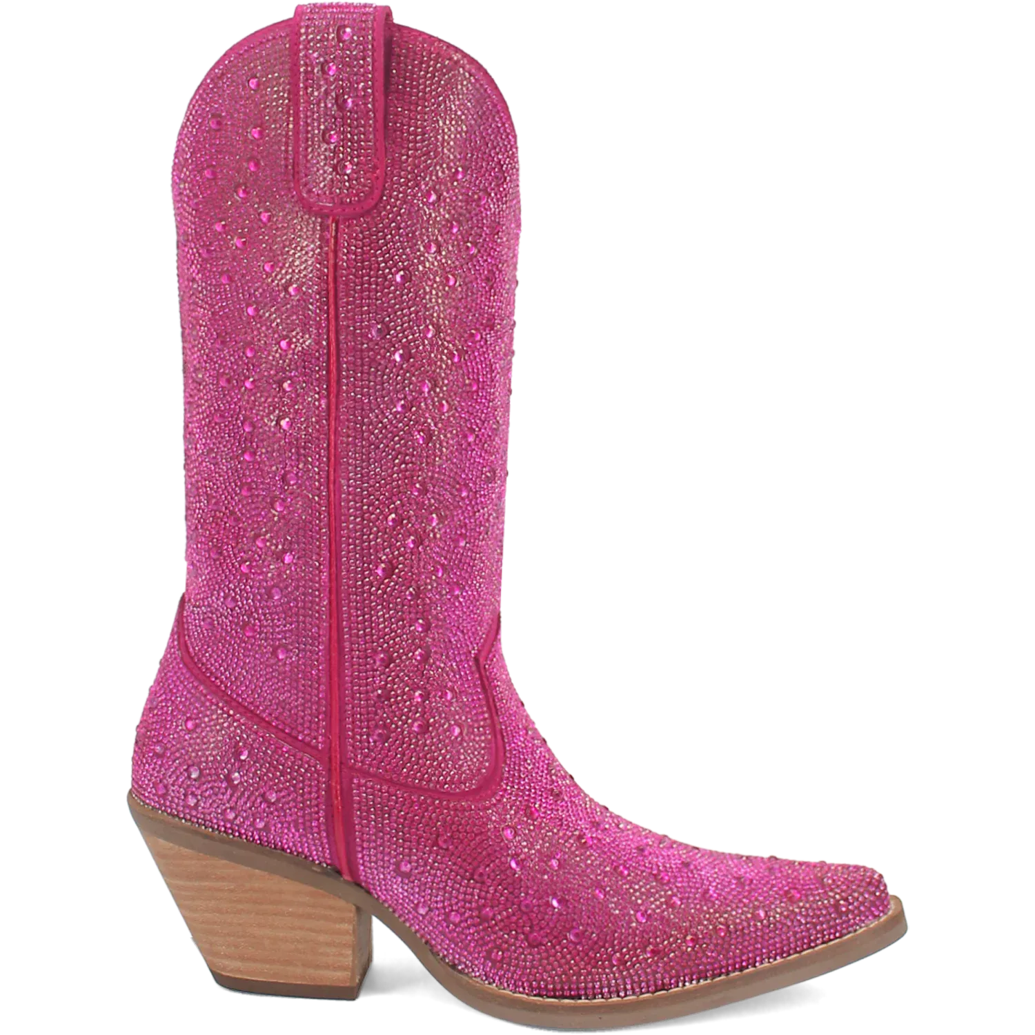 Dan Post Boots Boots Women's Silver Dollar Leather Almond Toe Boots Fuchsia Color - Dingo