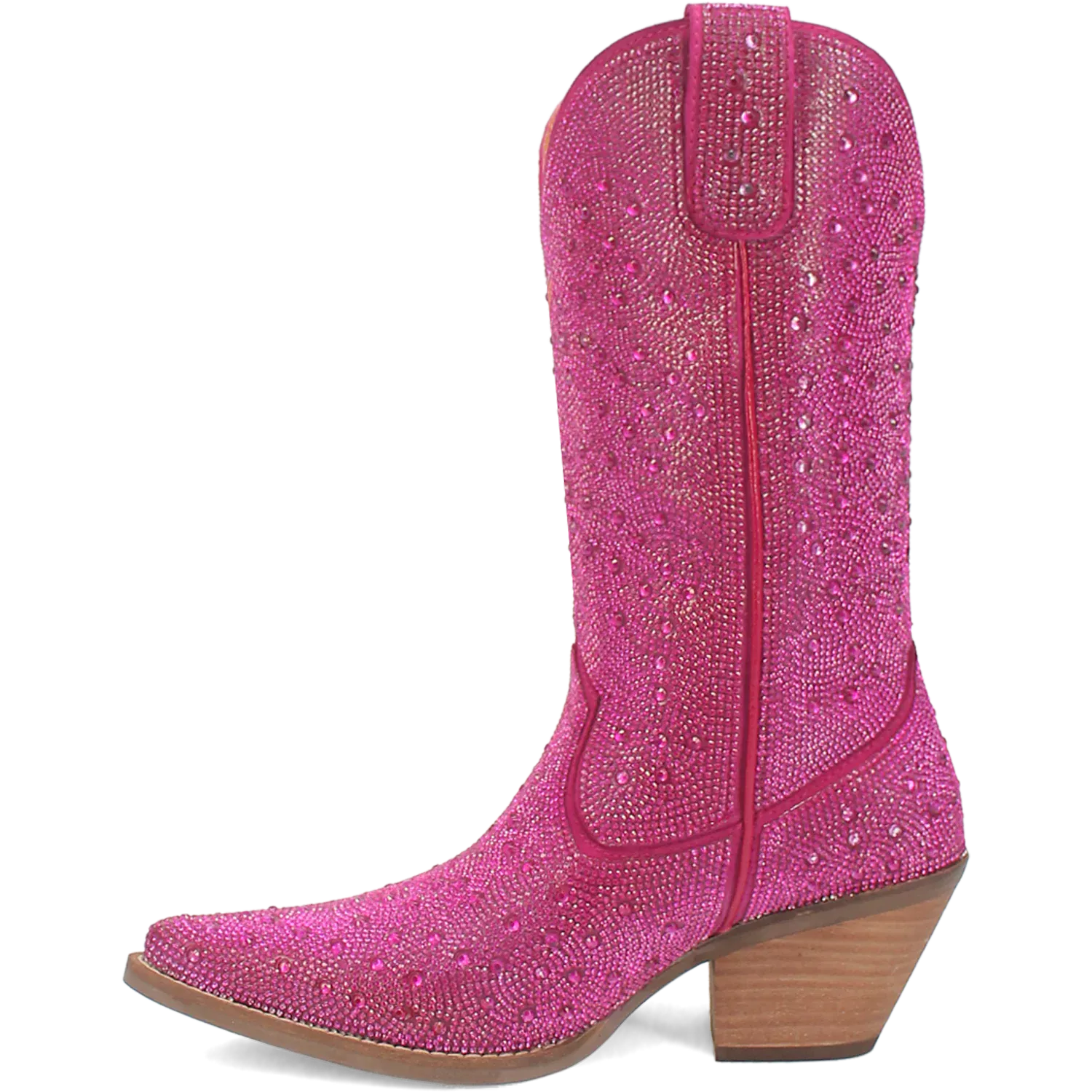 Dan Post Boots Boots Women's Silver Dollar Leather Almond Toe Boots Fuchsia Color - Dingo