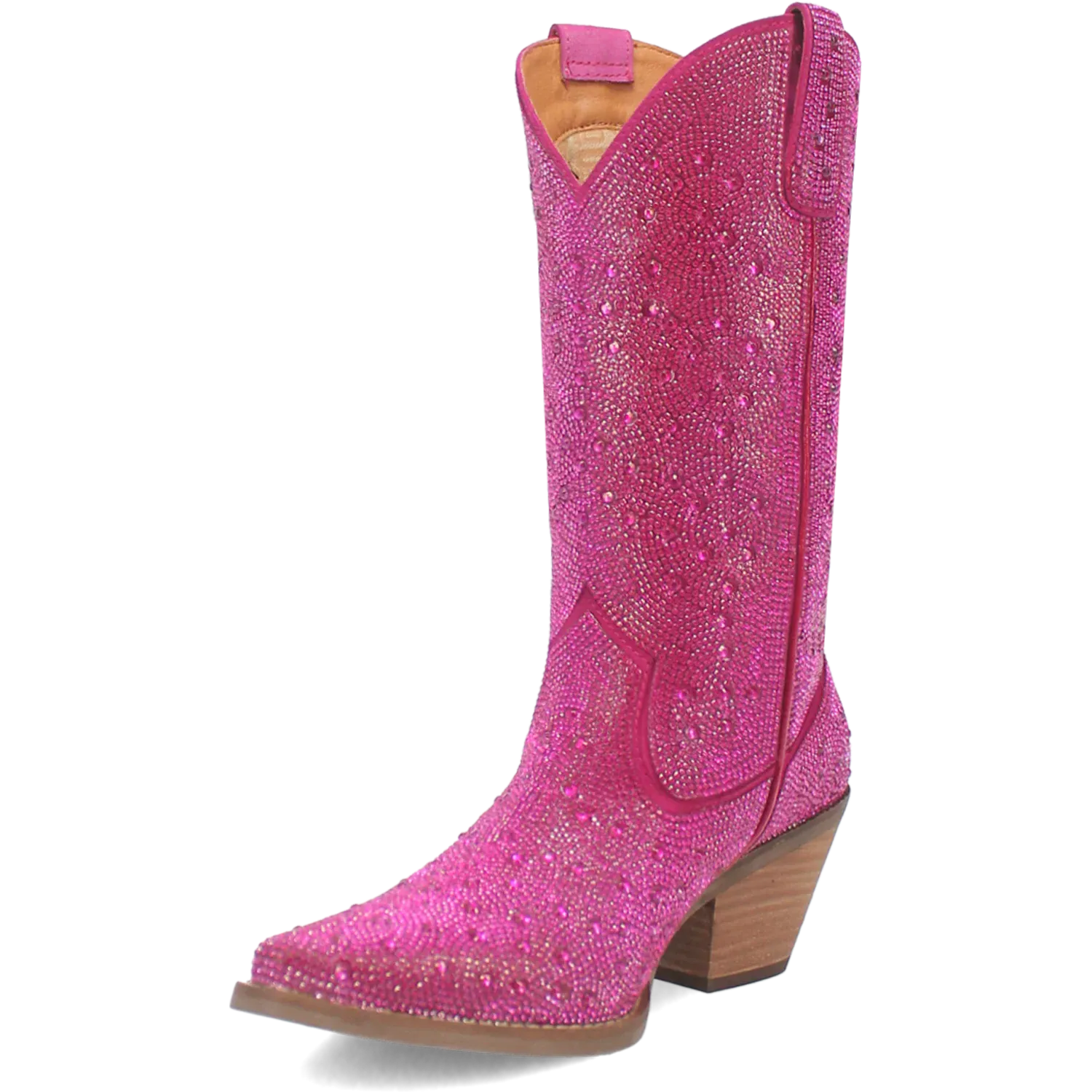 Dan Post Boots Boots Women's Silver Dollar Leather Almond Toe Boots Fuchsia Color - Dingo