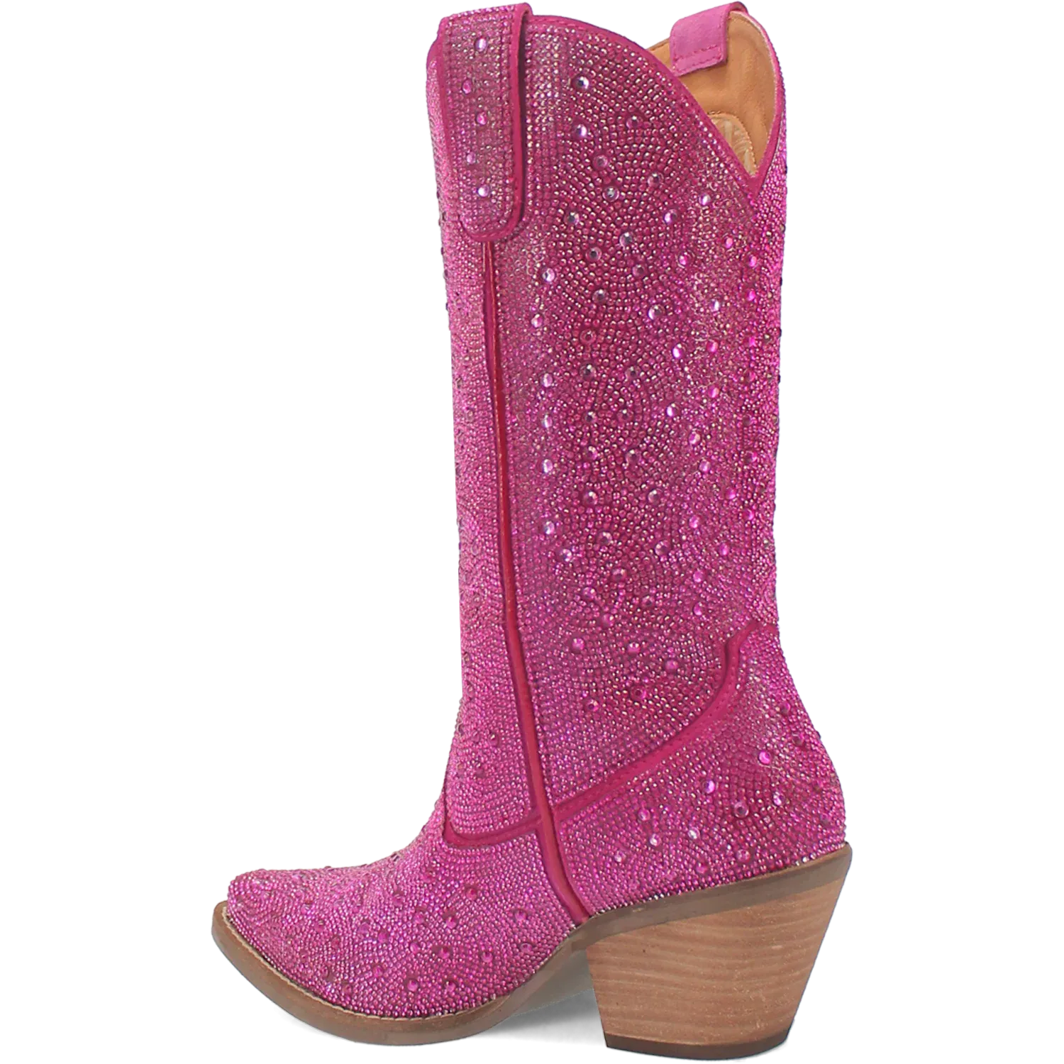 Dan Post Boots Boots Women's Silver Dollar Leather Almond Toe Boots Fuchsia Color - Dingo