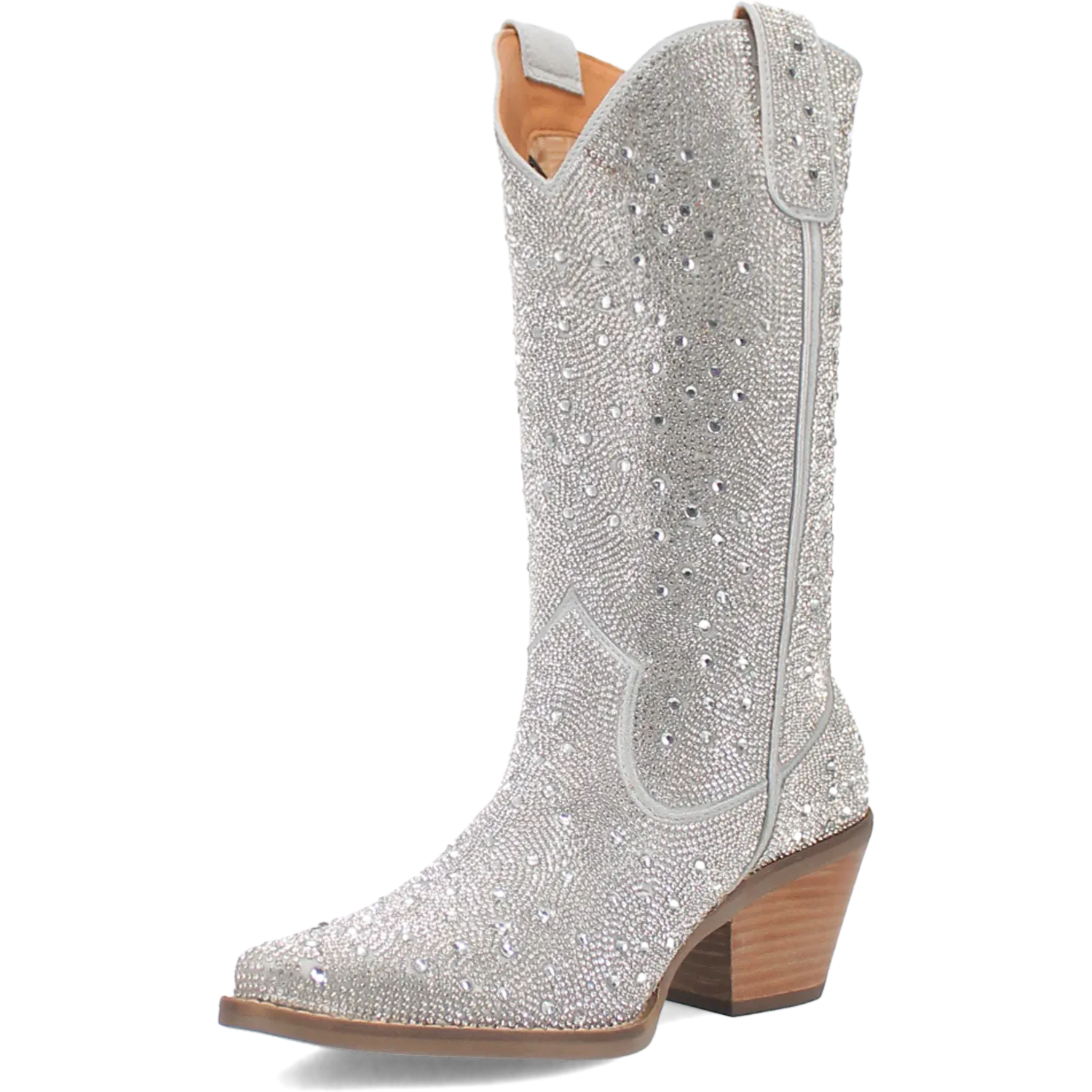 Dan Post Boots Boots Women's Silver Dollar Leather Almond Toe Boots Silver Color - Dingo