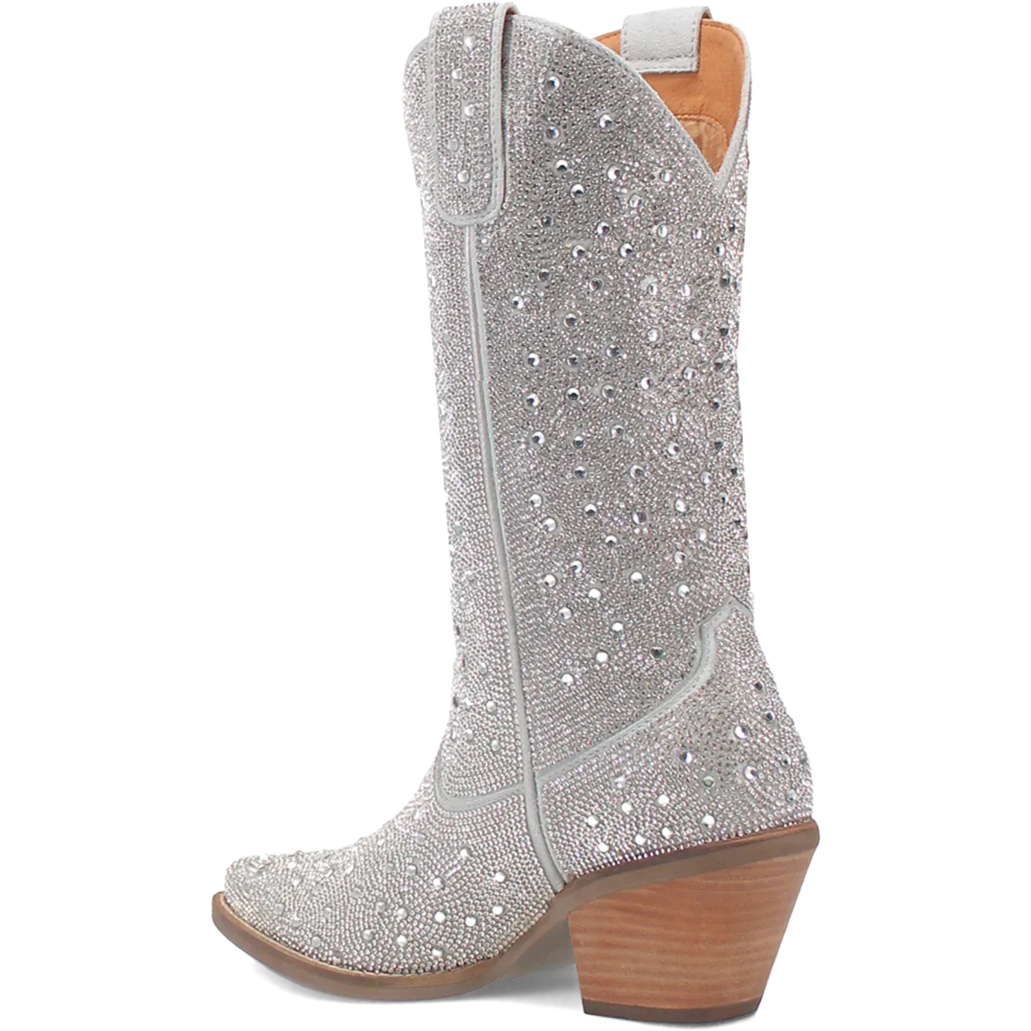 Dan Post Boots Boots Women's Silver Dollar Leather Almond Toe Boots Silver Color - Dingo