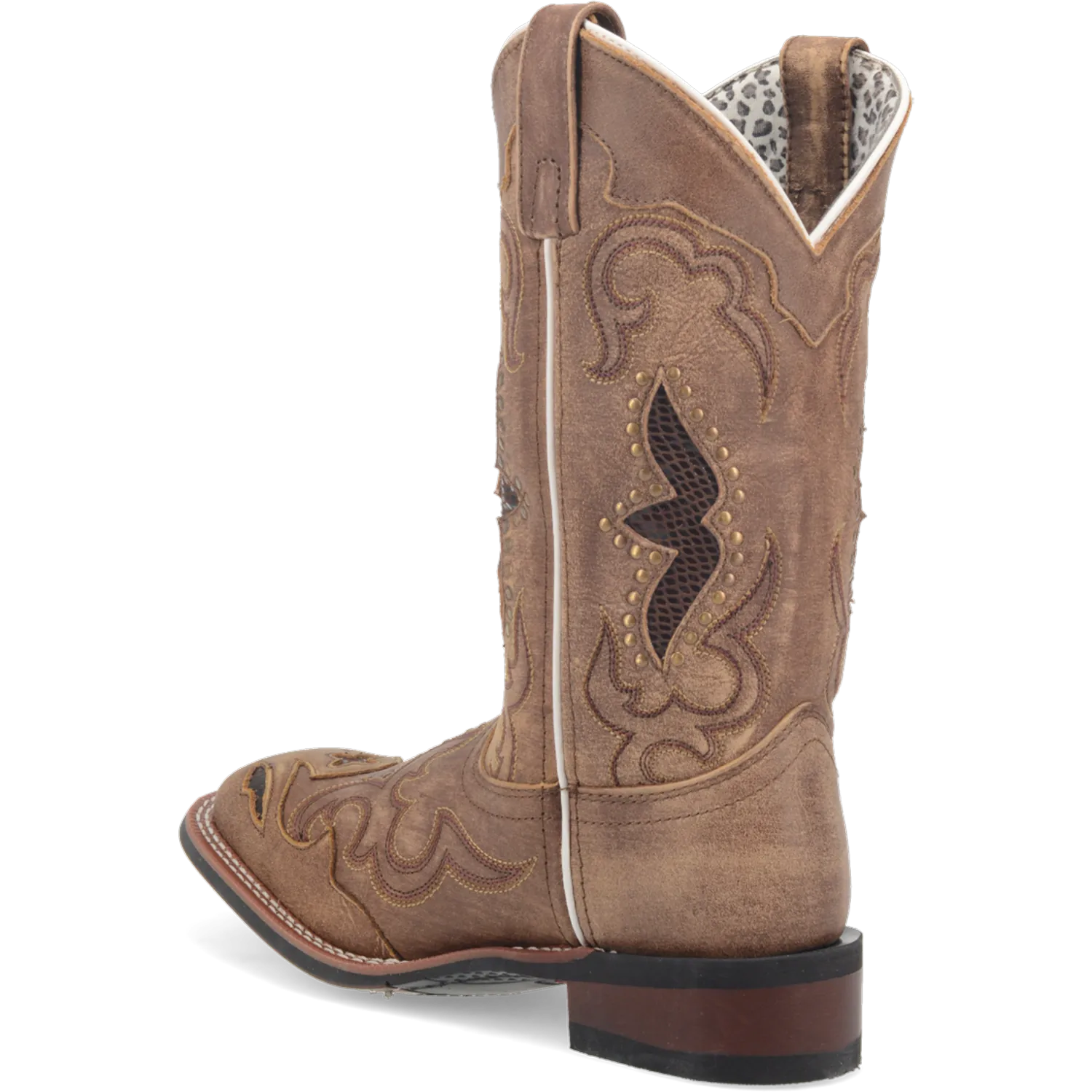 Dan Post Boots Boots Women's Spellbound Leather Wide Square Toe Boots Tan Color - Laredo Boots