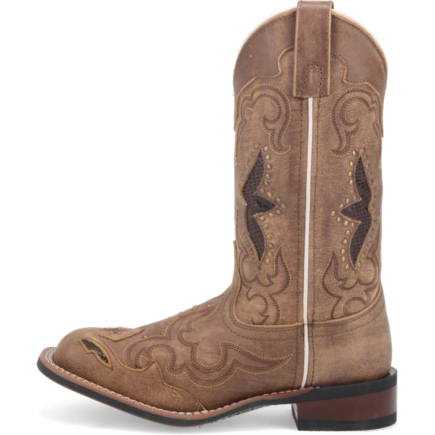Dan Post Boots Boots Women's Spellbound Leather Wide Square Toe Boots Tan Color - Laredo Boots