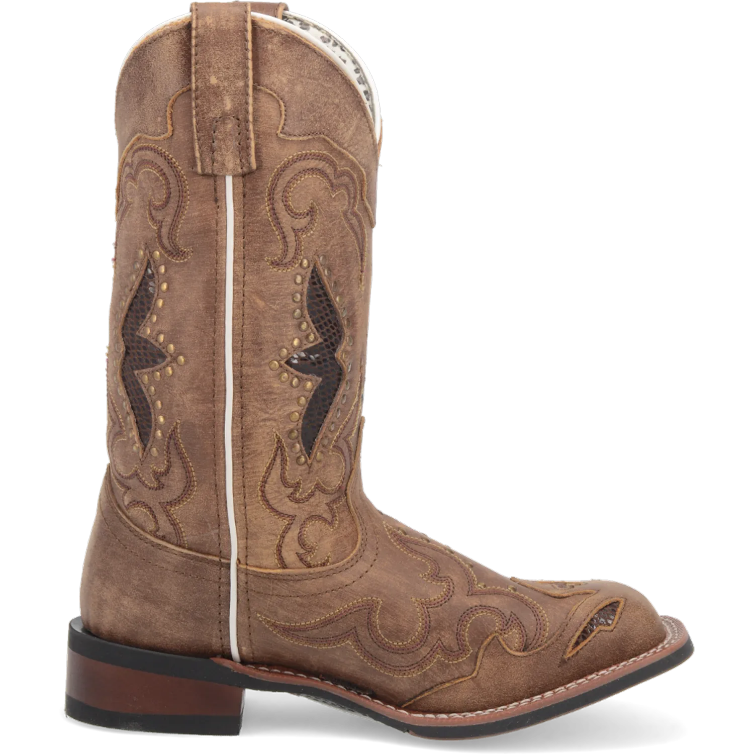 Dan Post Boots Boots Women's Spellbound Leather Wide Square Toe Boots Tan Color - Laredo Boots
