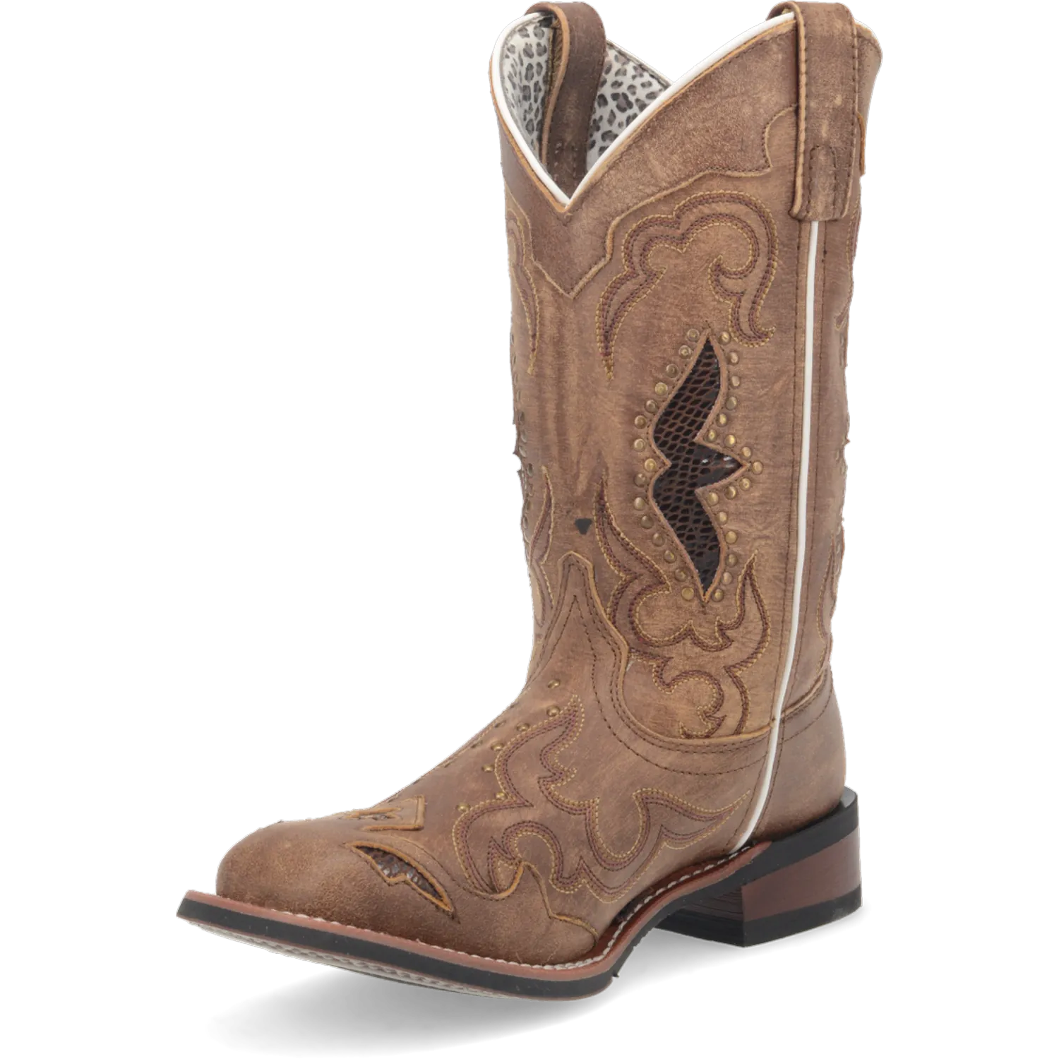 Dan Post Boots Boots Women's Spellbound Leather Wide Square Toe Boots Tan Color - Laredo Boots