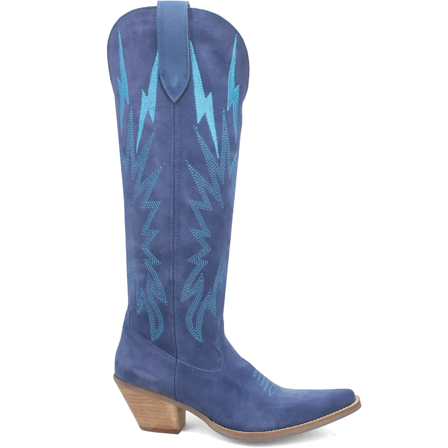 Dan Post Boots Boots Women's Thunder Road Suede Leather Tall Boot Blue Color - Dingo
