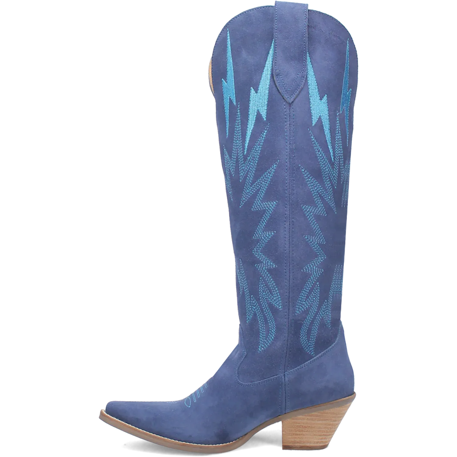 Dan Post Boots Boots Women's Thunder Road Suede Leather Tall Boot Blue Color - Dingo