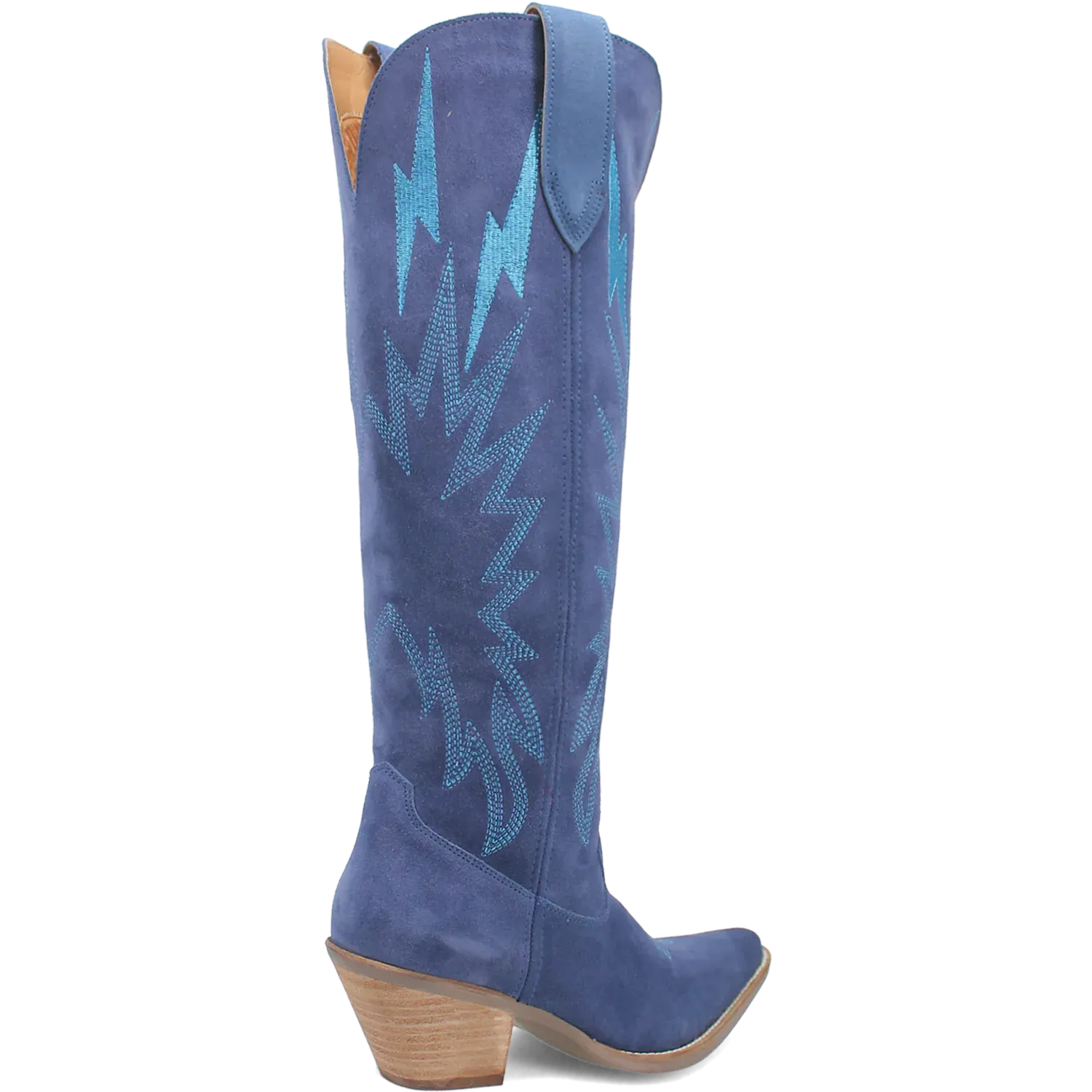 Dan Post Boots Boots Women's Thunder Road Suede Leather Tall Boot Blue Color - Dingo