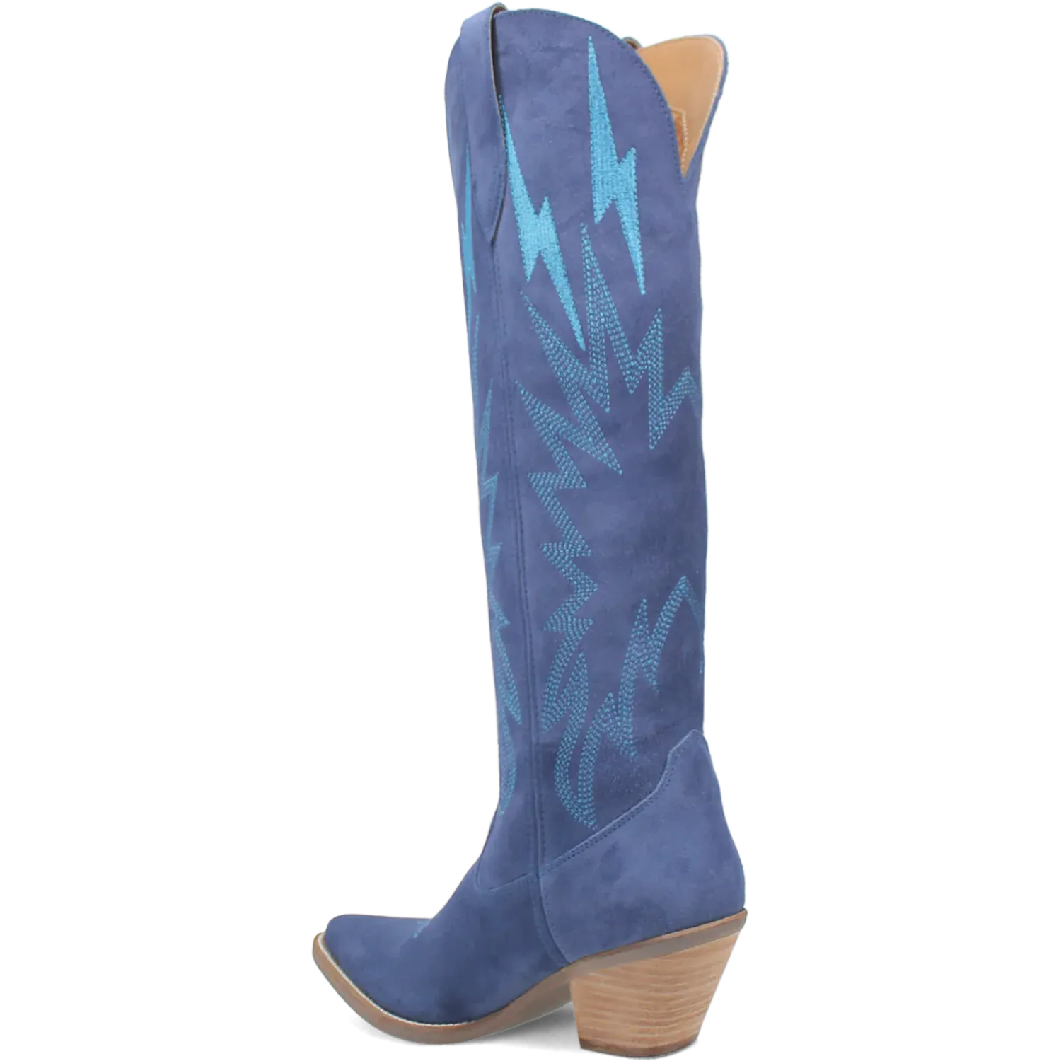 Dan Post Boots Boots Women's Thunder Road Suede Leather Tall Boot Blue Color - Dingo
