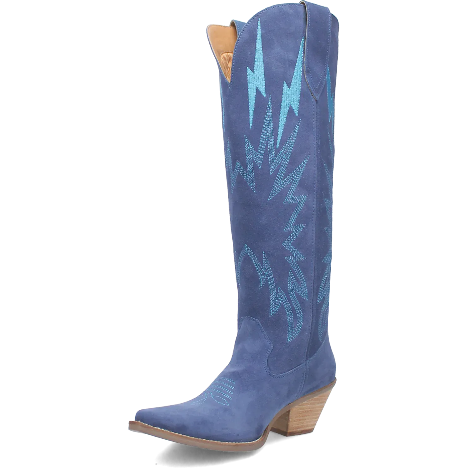 Dan Post Boots Boots Women's Thunder Road Suede Leather Tall Boot Blue Color - Dingo
