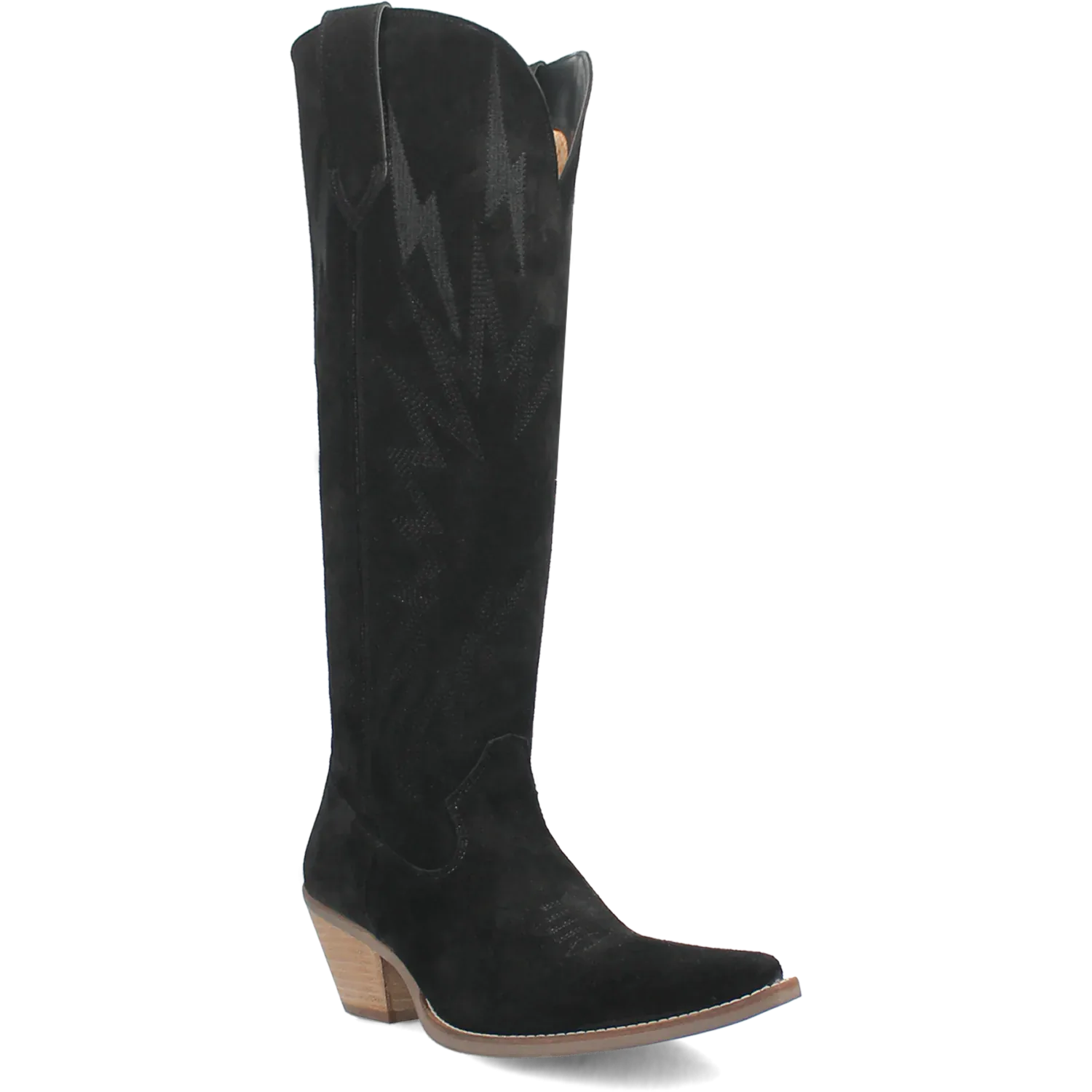 Dan Post Boots Boots Women's Thunder Road Suede Leather Tall Boot Black Color - Dingo
