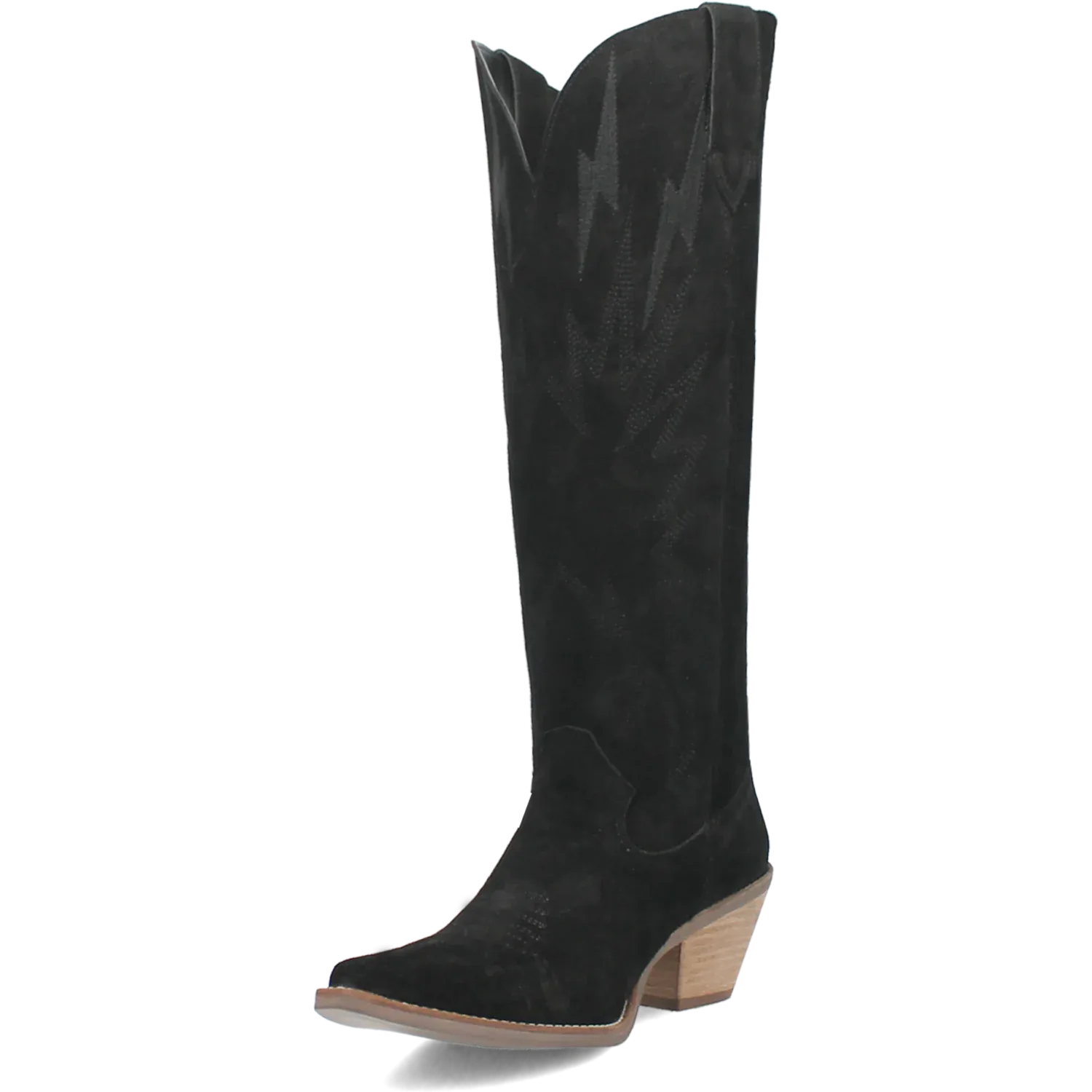 Dan Post Boots Boots Women's Thunder Road Suede Leather Tall Boot Black Color - Dingo