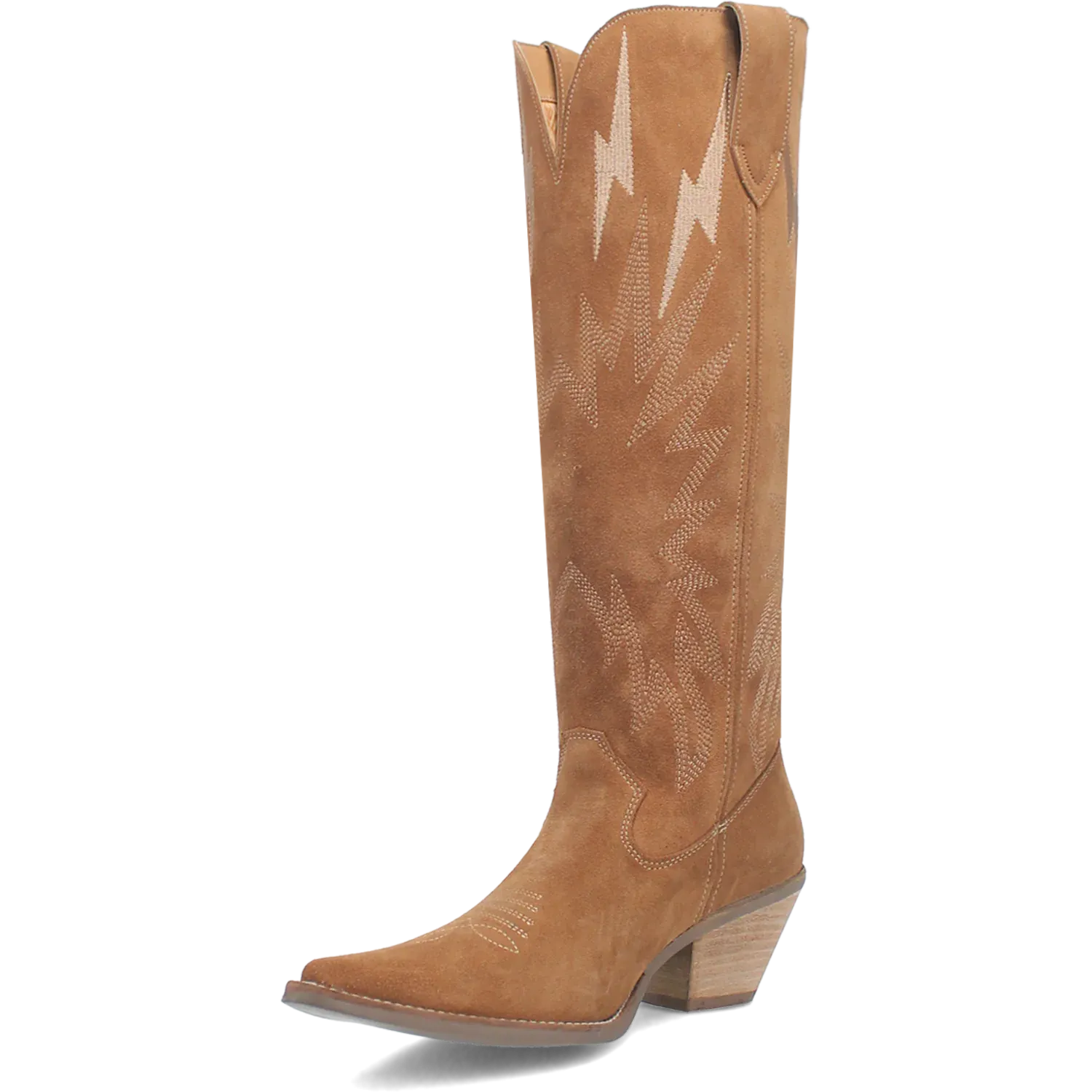 Dan Post Boots Boots Women's Thunder Road Suede Leather Tall Boot Camel Brown Color - Dingo