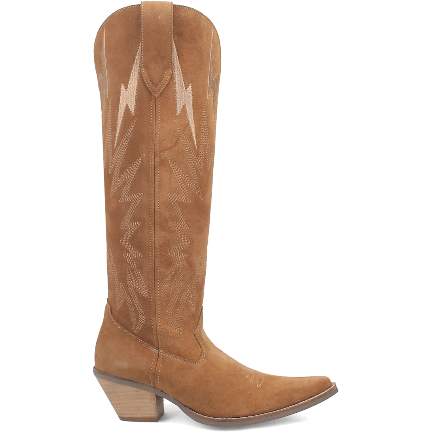 Dan Post Boots Boots Women's Thunder Road Suede Leather Tall Boot Camel Brown Color - Dingo