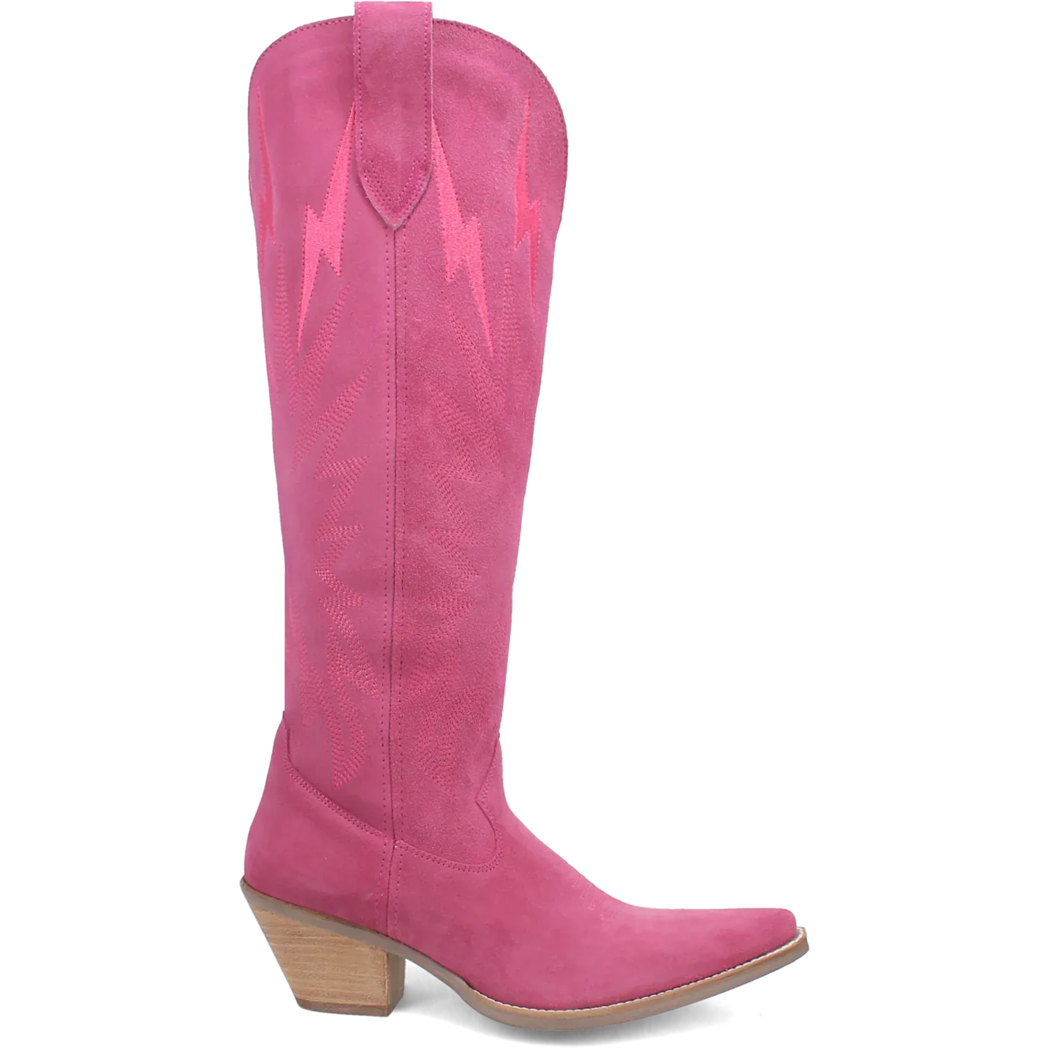 Dan Post Boots Boots Women's Thunder Road Suede Leather Tall Boot Fuchsia Pink Color - Dingo