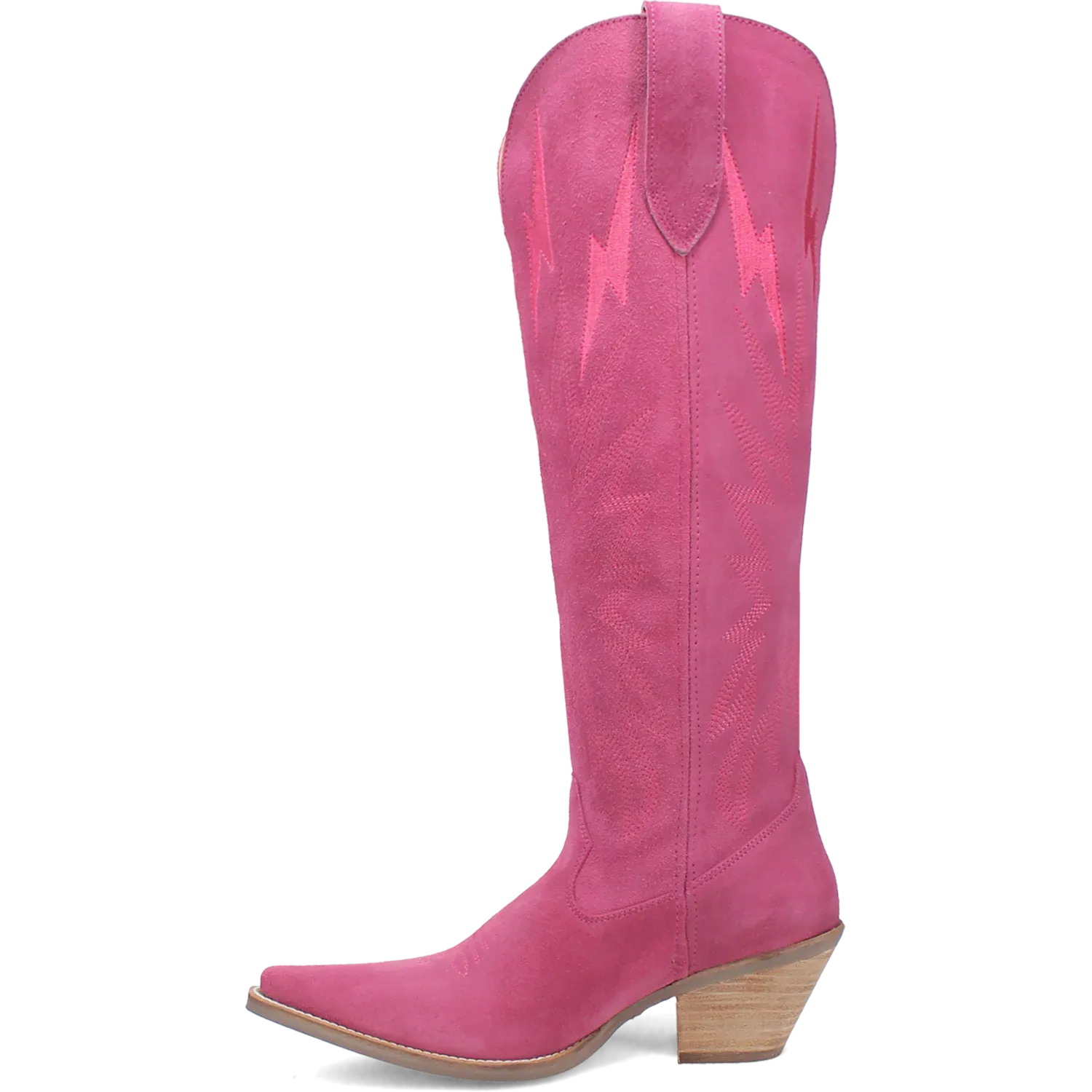 Dan Post Boots Boots Women's Thunder Road Suede Leather Tall Boot Fuchsia Pink Color - Dingo