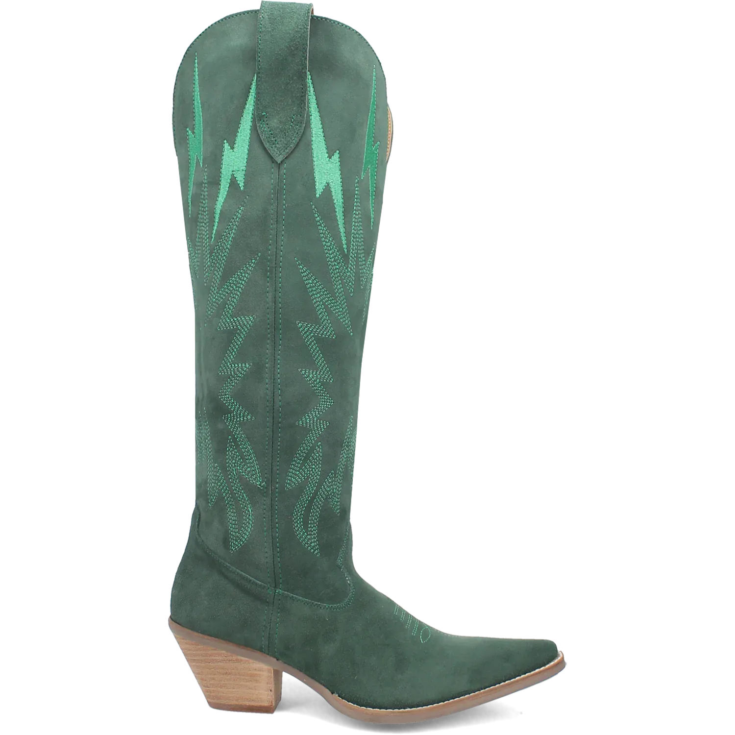 Dan Post Boots Boots Women's Thunder Road Suede Leather Tall Boot Green Color - Dingo