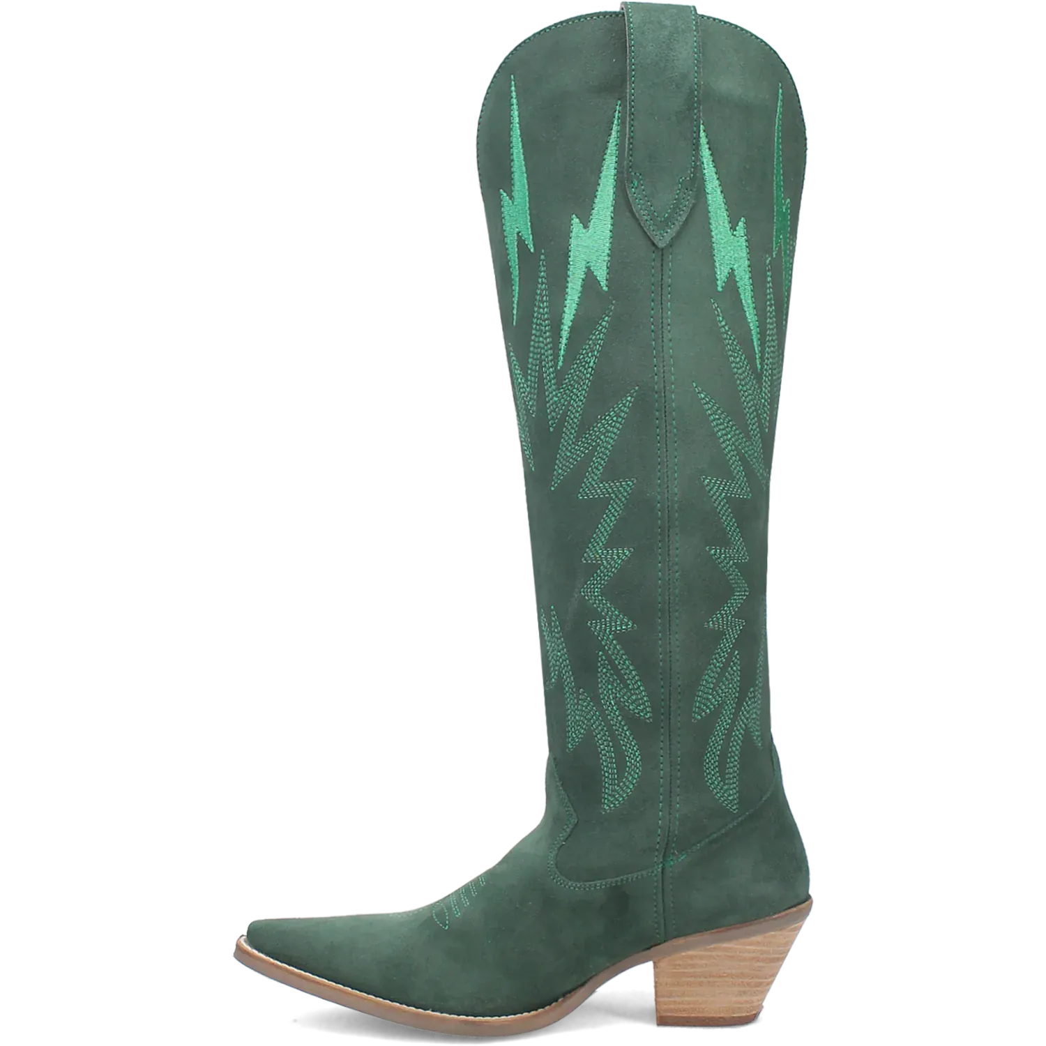 Dan Post Boots Boots Women's Thunder Road Suede Leather Tall Boot Green Color - Dingo