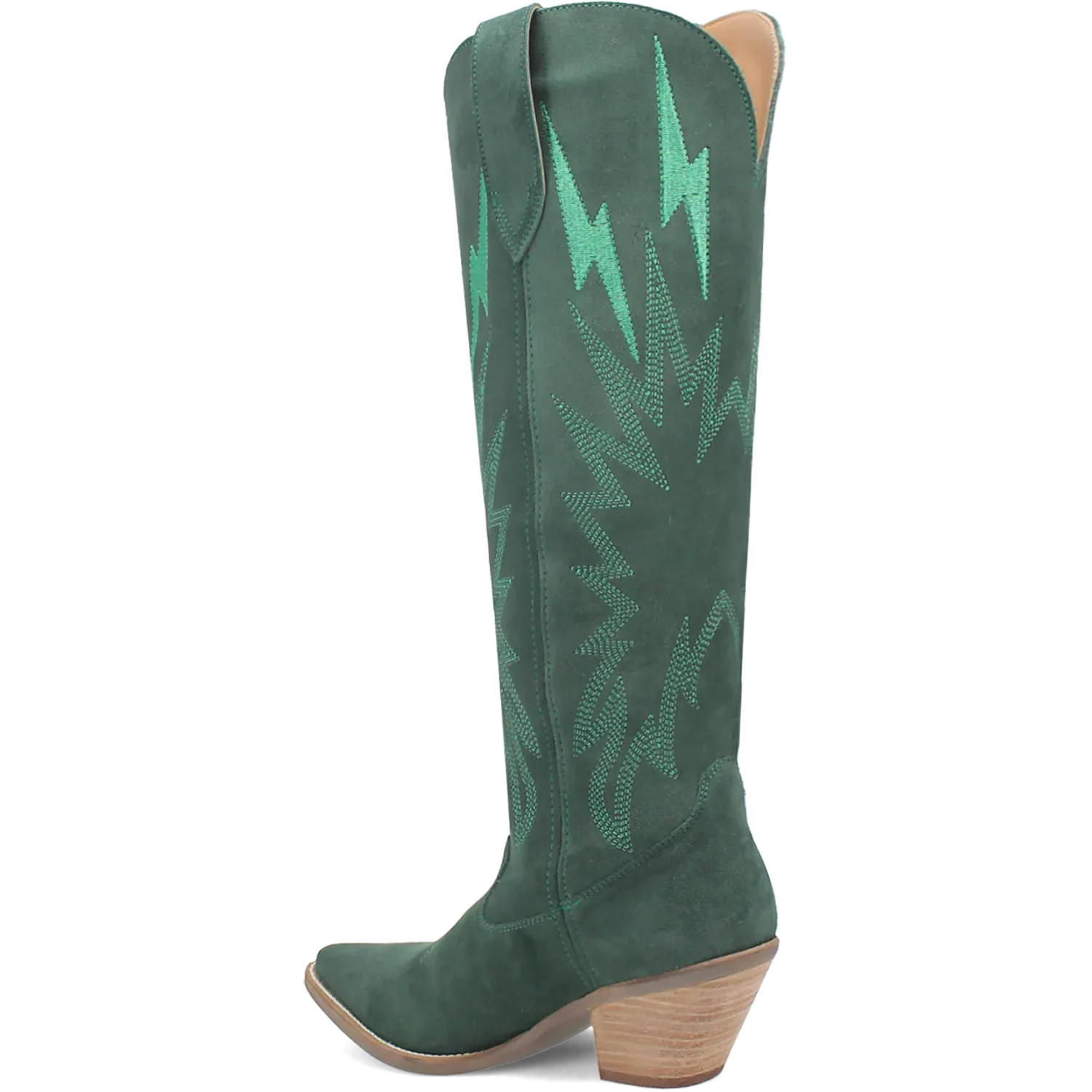 Dan Post Boots Boots Women's Thunder Road Suede Leather Tall Boot Green Color - Dingo