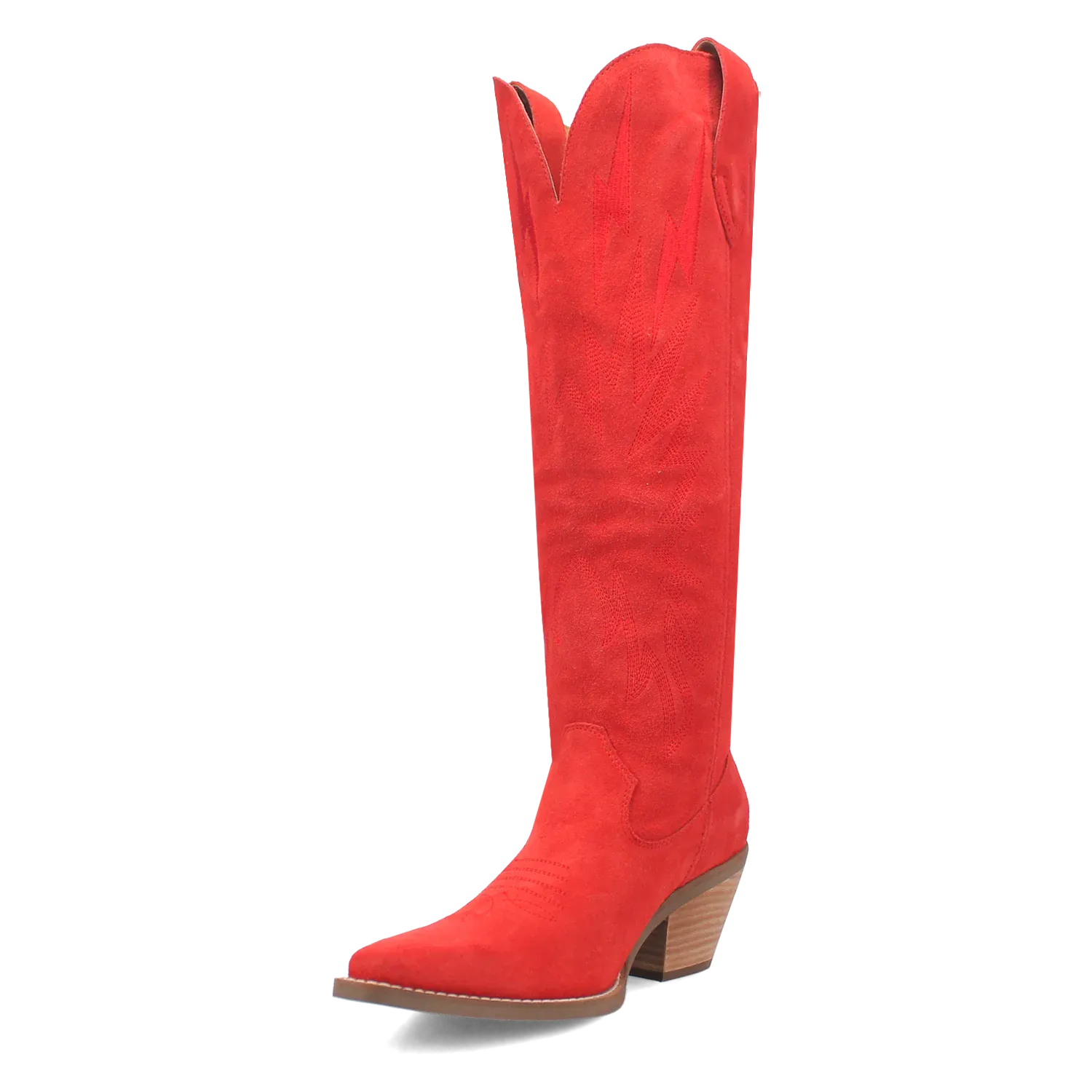 Dan Post Boots Boots Women's Thunder Road Suede Leather Tall Boot Red Color - Dingo