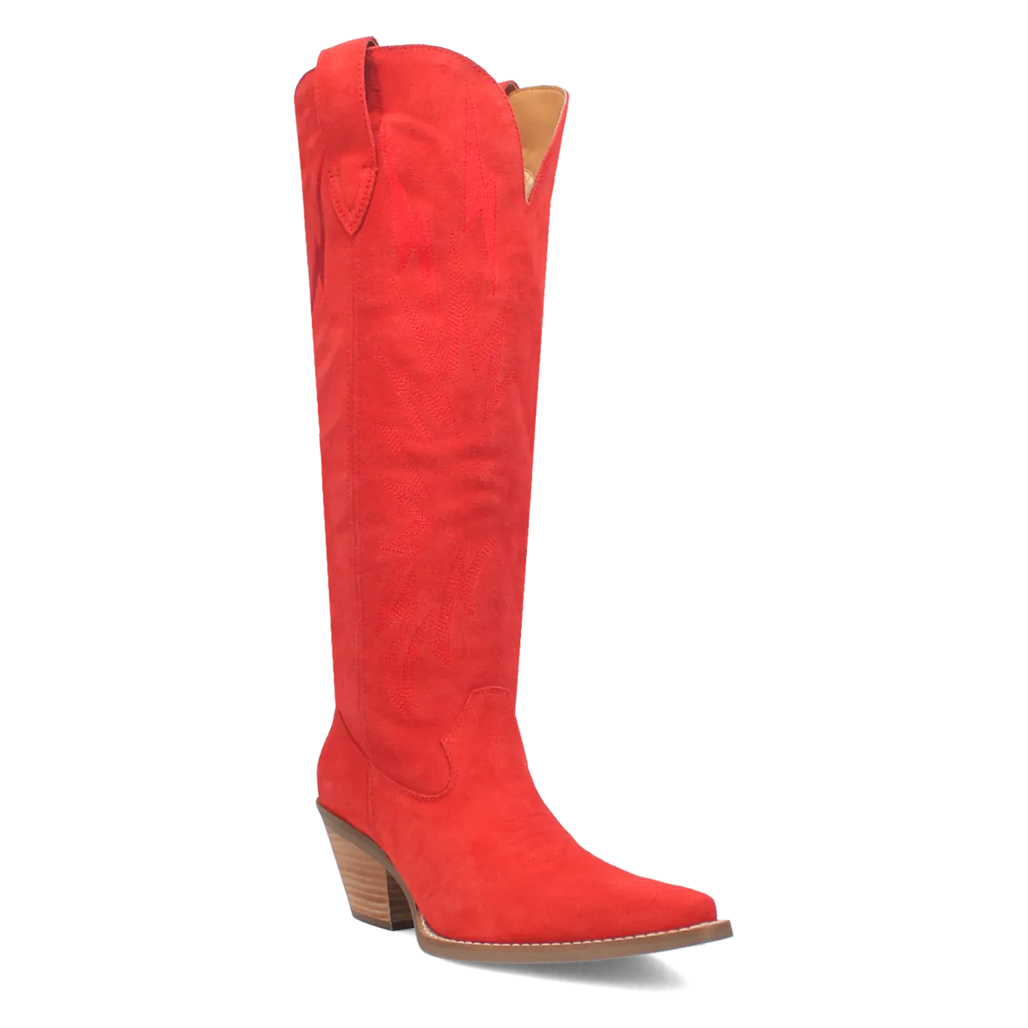 Dan Post Boots Boots Women's Thunder Road Suede Leather Tall Boot Red Color - Dingo