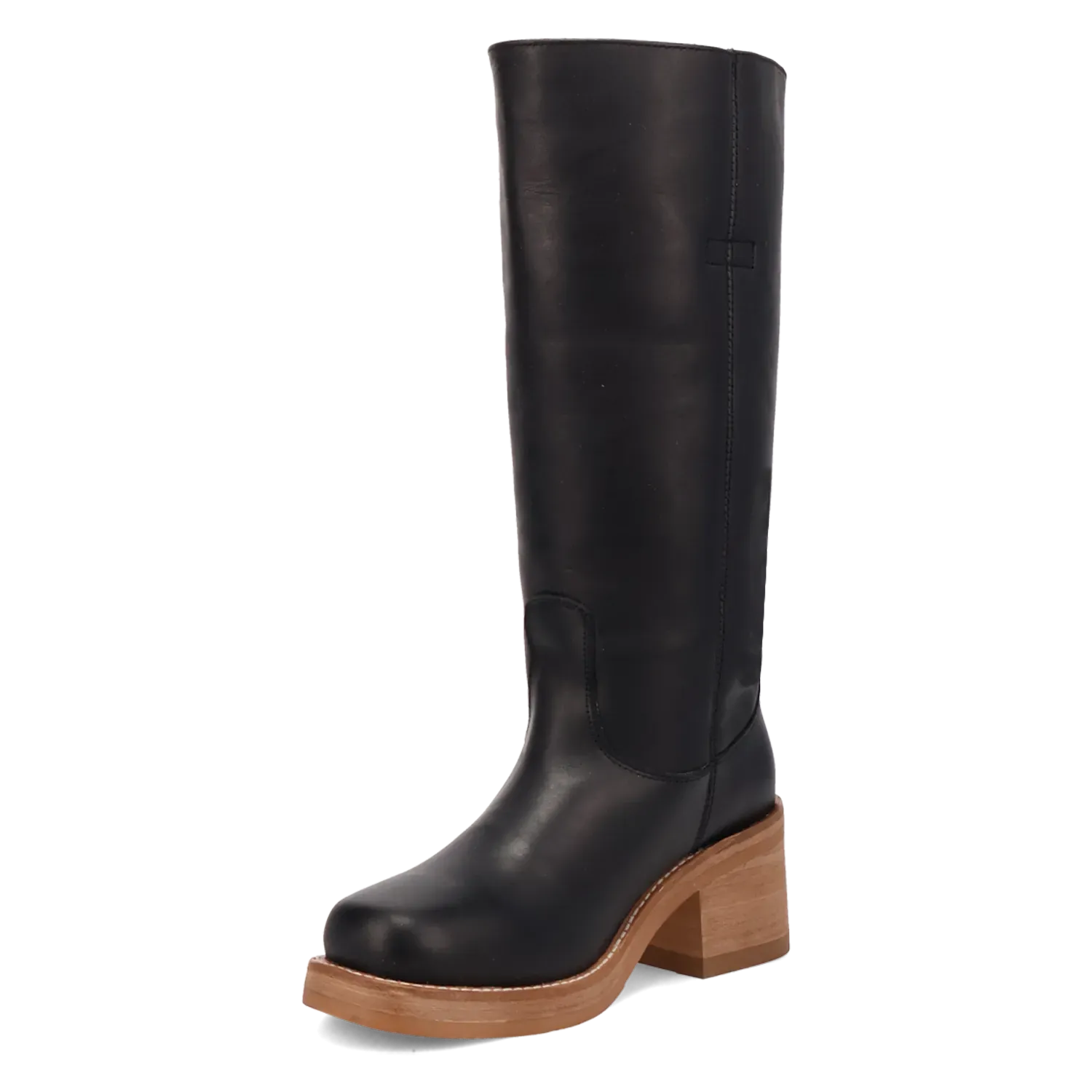 Dan Post Boots Boots Women's Vagabond Leather Round Toe Boots Black Color - Dingo