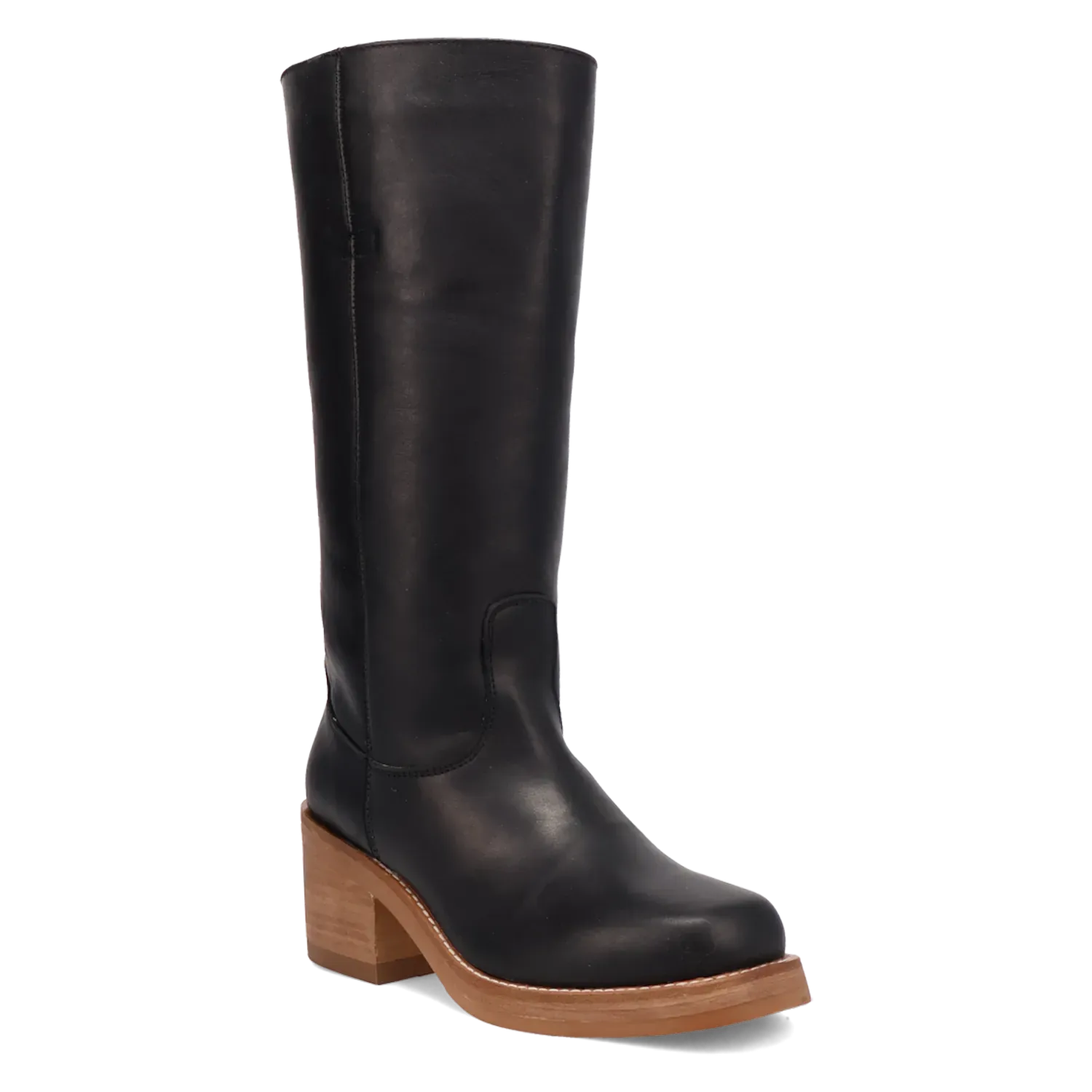 Dan Post Boots Boots Women's Vagabond Leather Round Toe Boots Black Color - Dingo