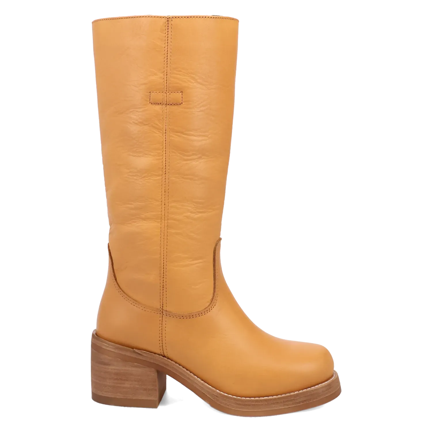 Dan Post Boots Boots Women's Vagabond Leather Round Toe Boots Platain Color - Dingo