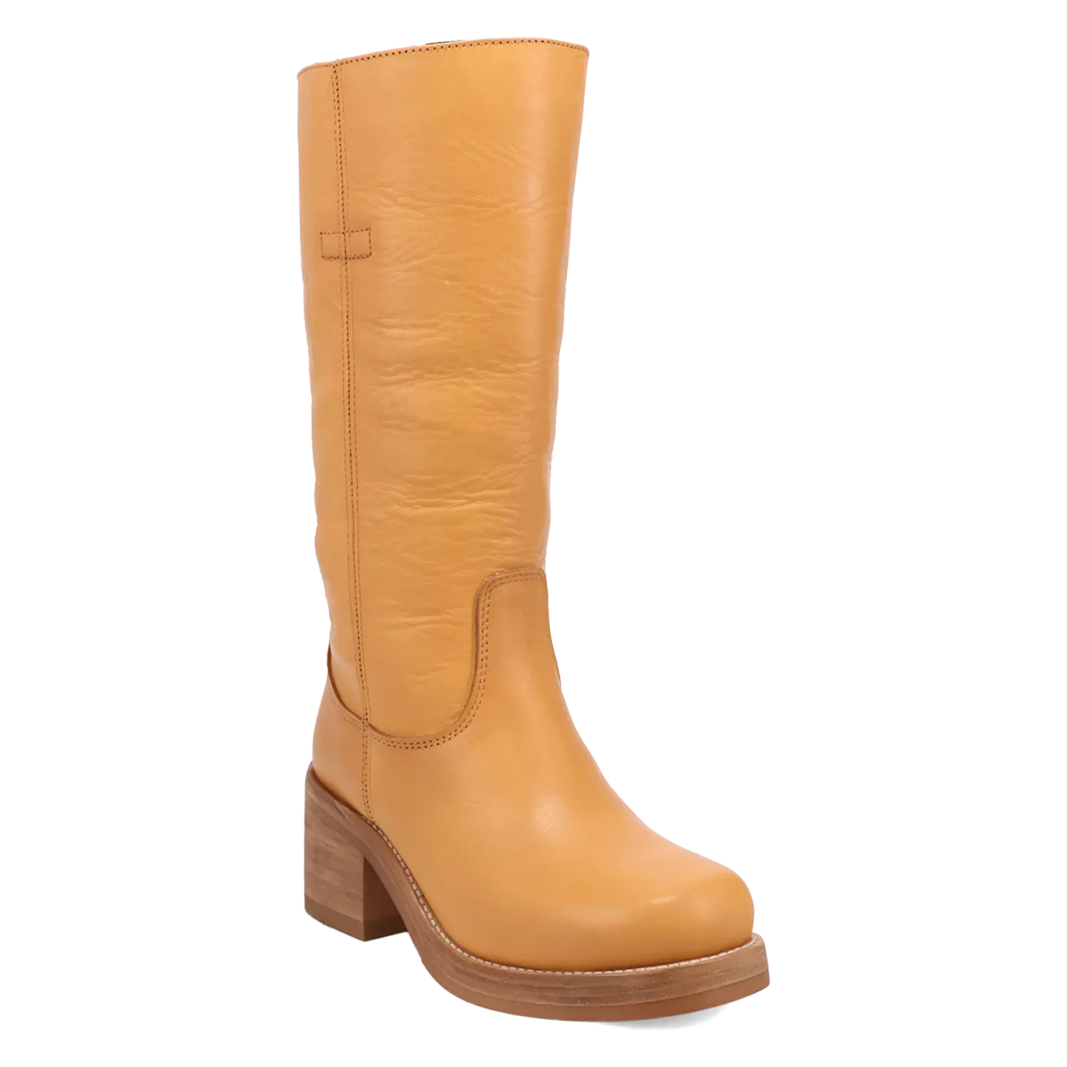 Dan Post Boots Boots Women's Vagabond Leather Round Toe Boots Platain Color - Dingo