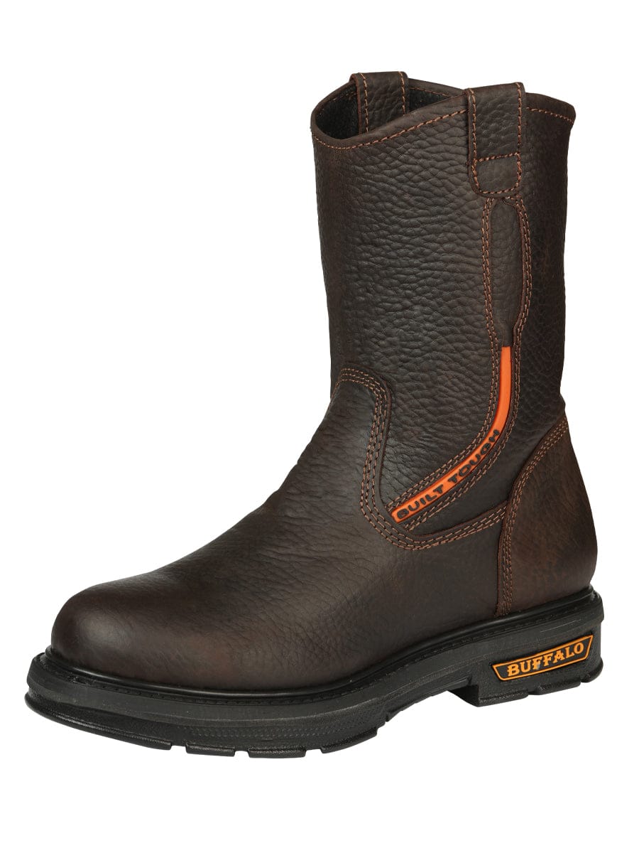 El General Western Wear CABALLERO Buffalo & Bull Men’s Work Boots - Rino Moka 45259