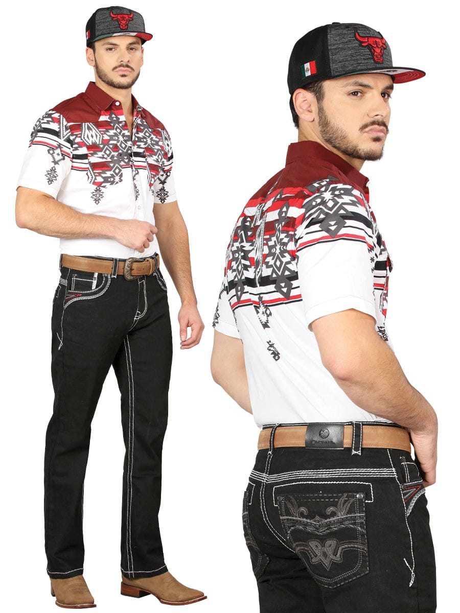 El General Western Wear CABALLERO Centenario Bootcut Denim Jeans - Black 44972