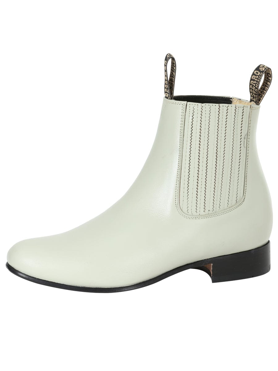El General Western Wear CABALLERO El Besserro Charro Boot - Leather Bone 201 left side view