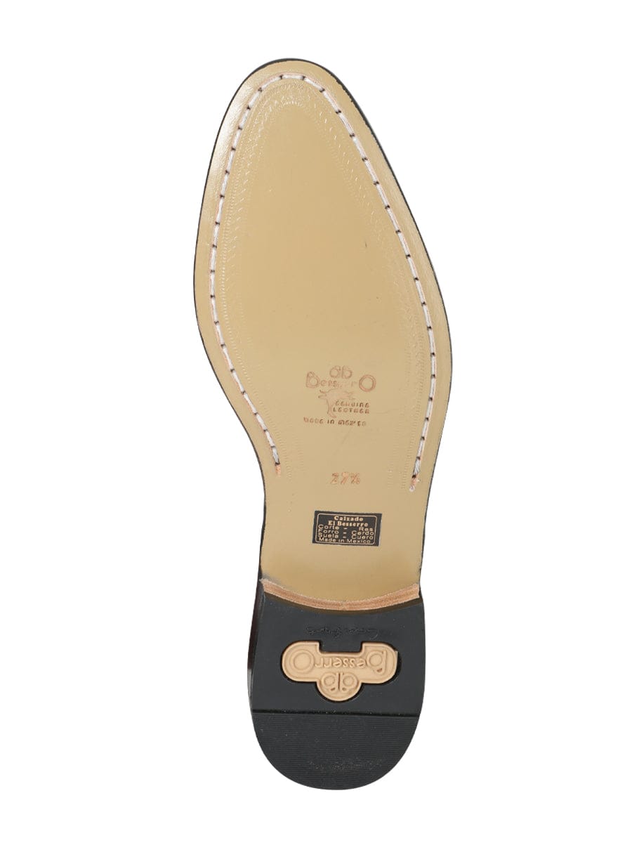 El Besserro Round Toe Ankle Boot - Leather Wine 202 - Sole View